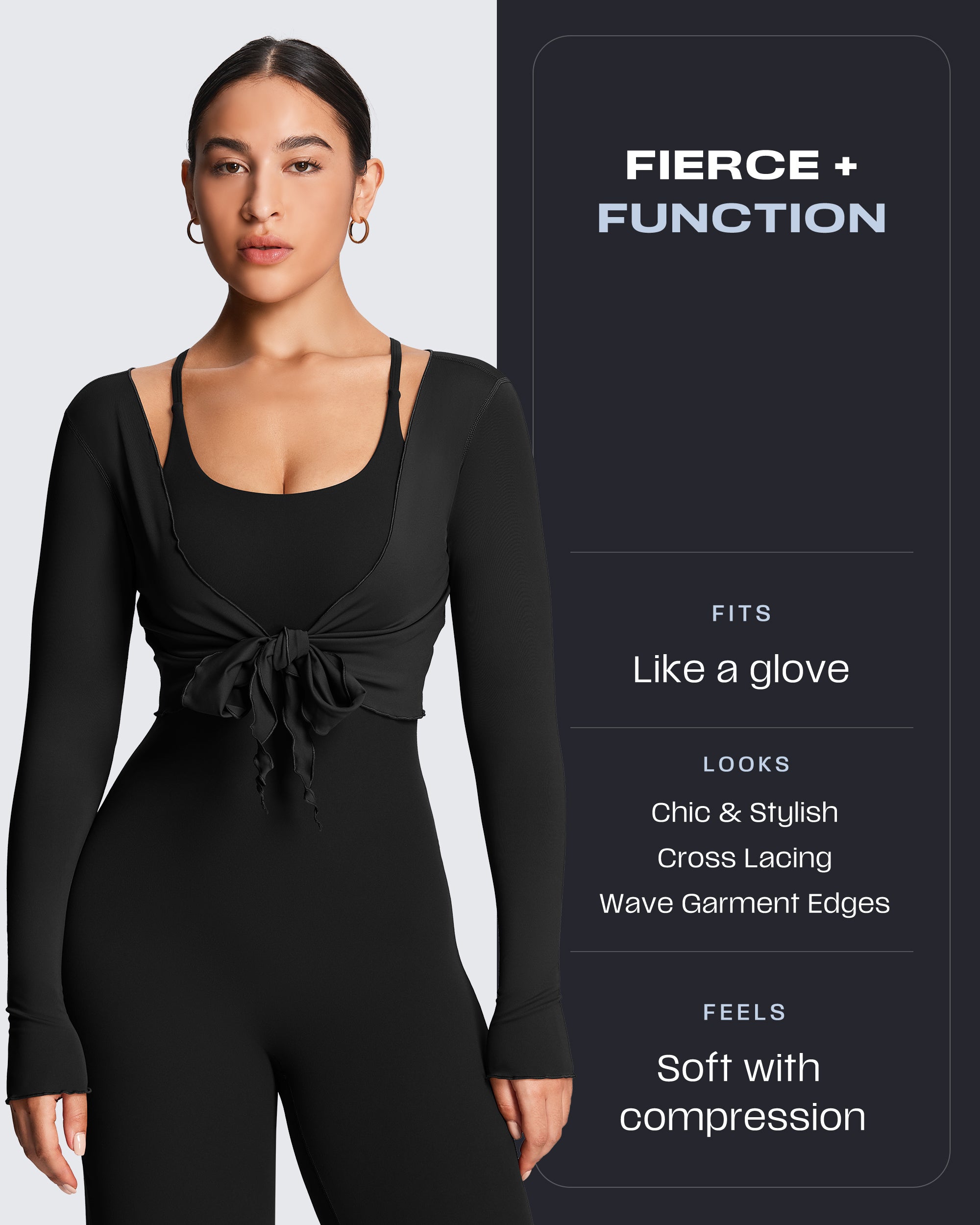 Aoxjox "Athlenza" Ruffle Wrap