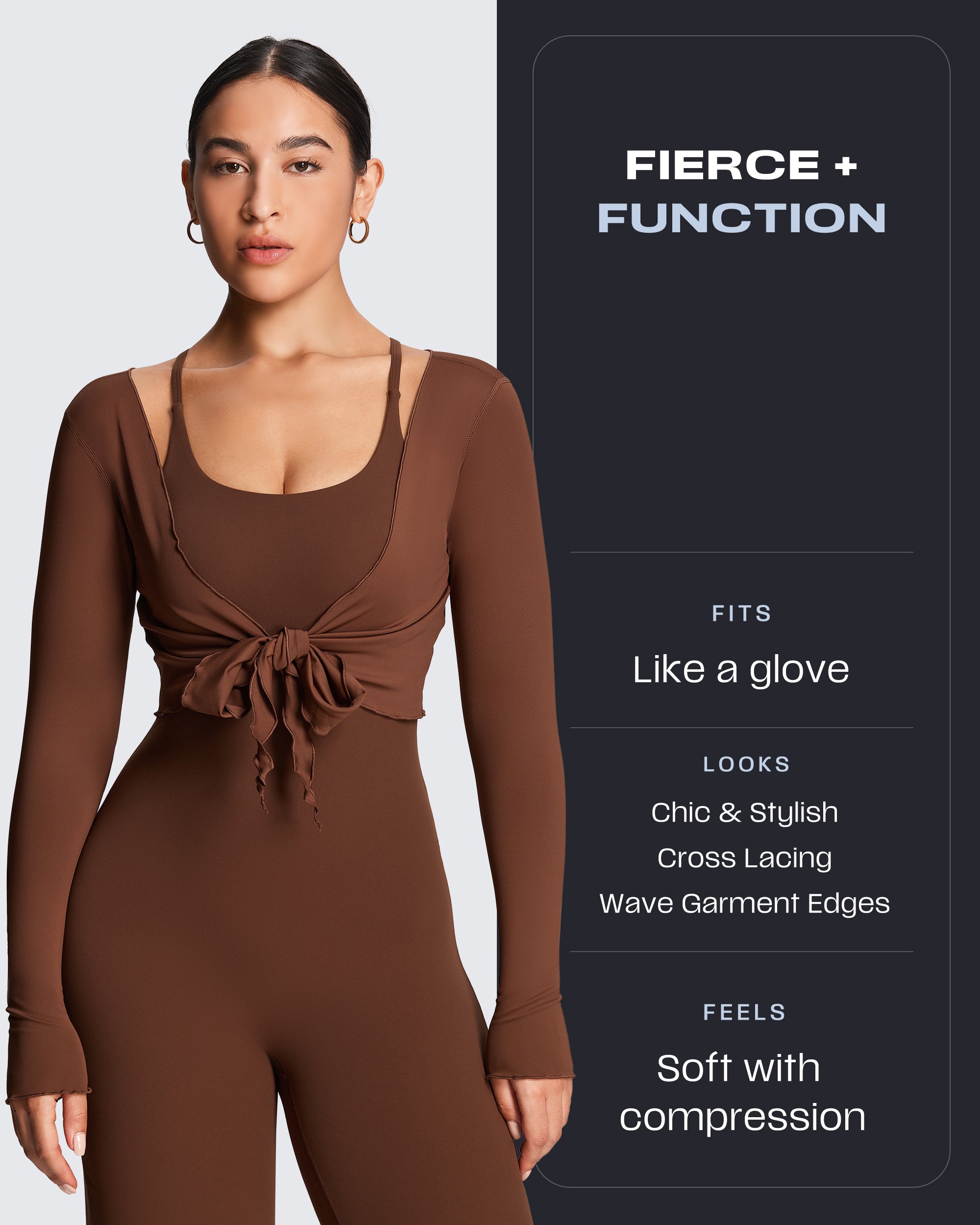 Aoxjox "Athlenza" Ruffle Wrap