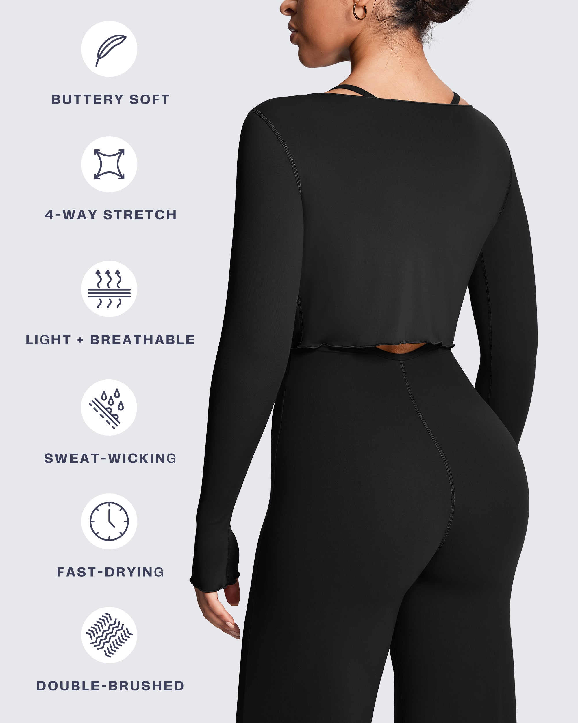 Aoxjox "Athlenza" Ruffle Wrap