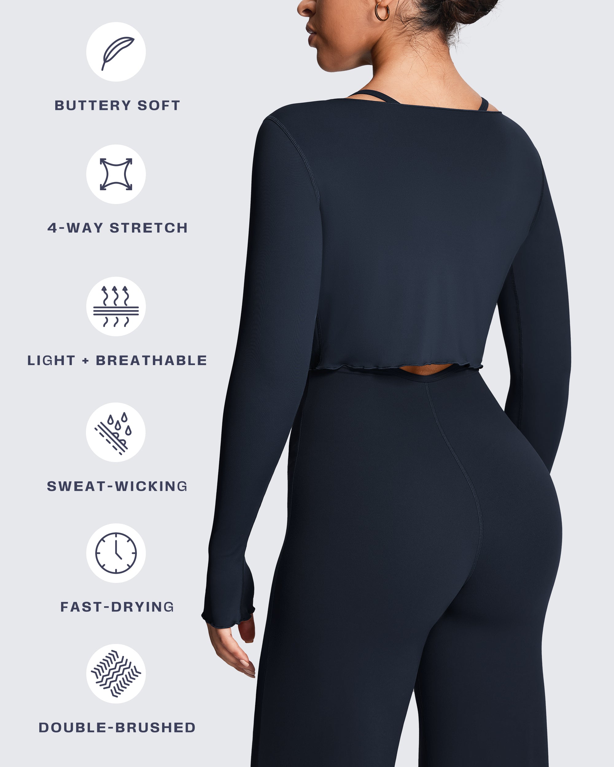 Aoxjox "Athlenza" Ruffle Wrap