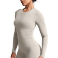 Aoxjox "Velura" Long Sleeve Ruched Tee