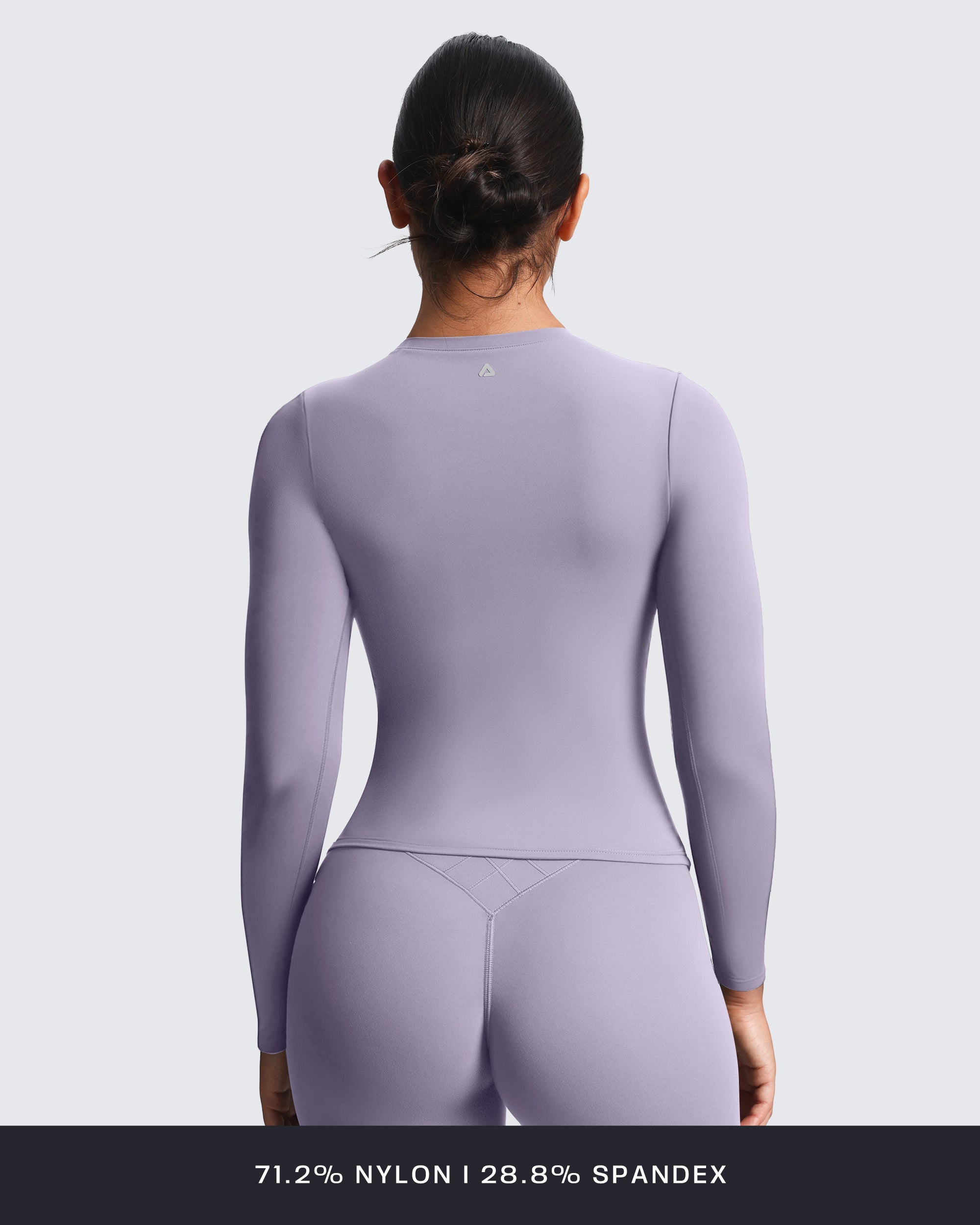 Aoxjox "Velura" Long Sleeve Ruched Tee
