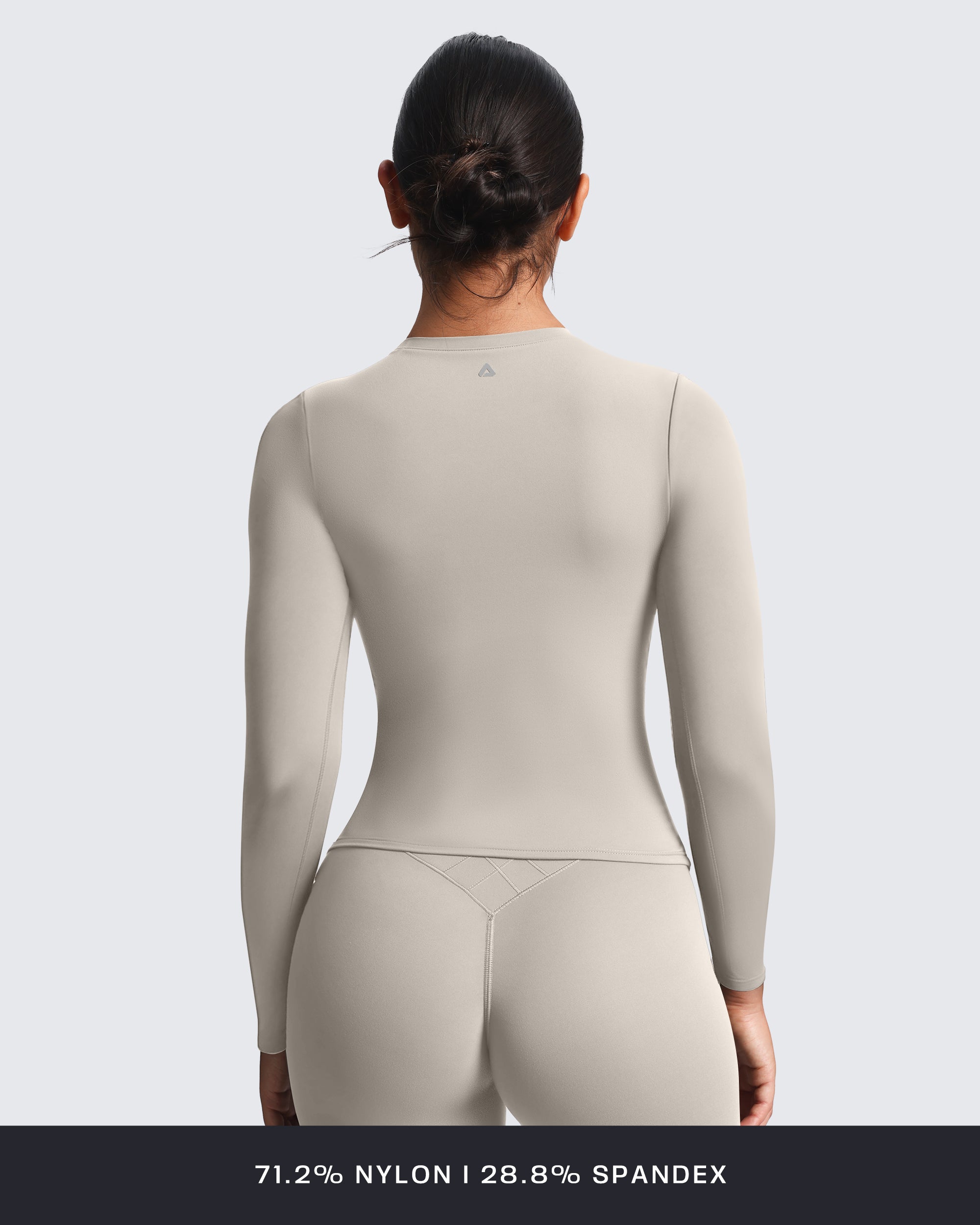 Aoxjox "Velura" Long Sleeve Ruched Tee