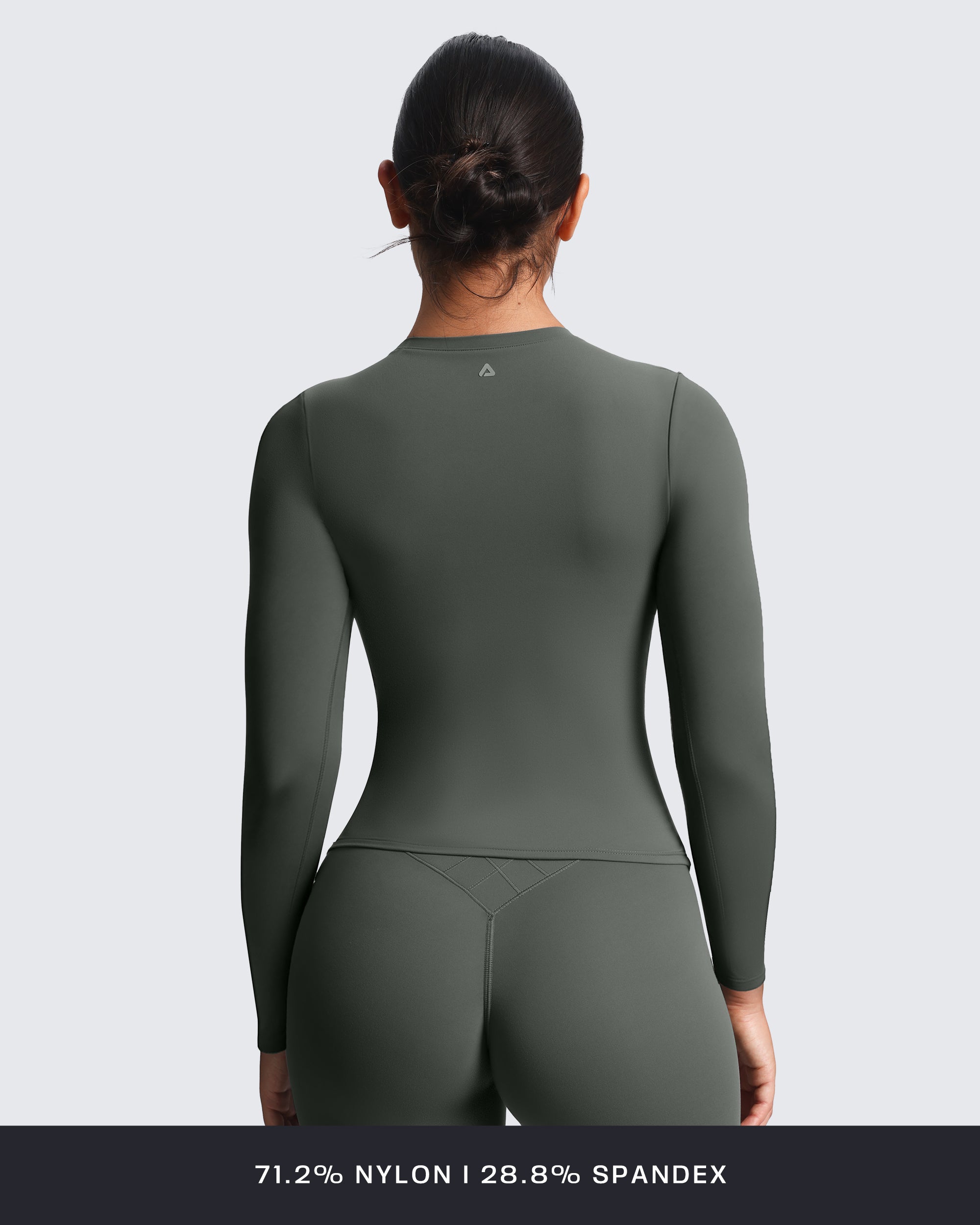 Aoxjox "Velura" Long Sleeve Ruched Tee