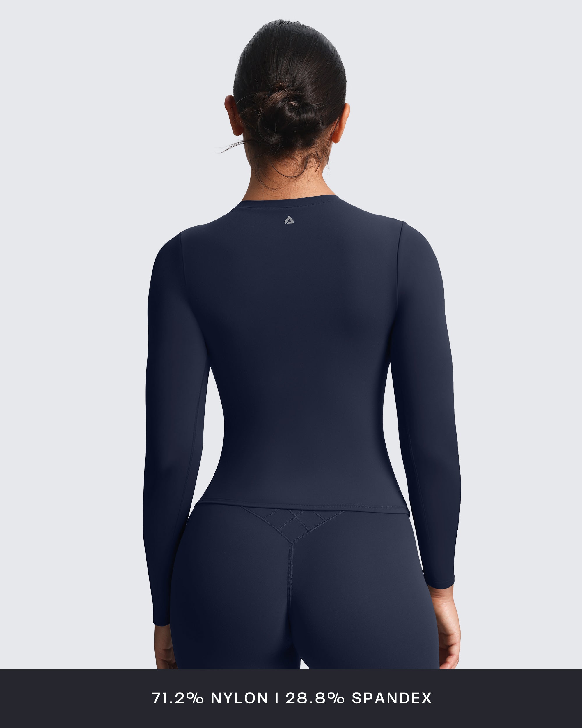 Aoxjox "Velura" Long Sleeve Ruched Tee