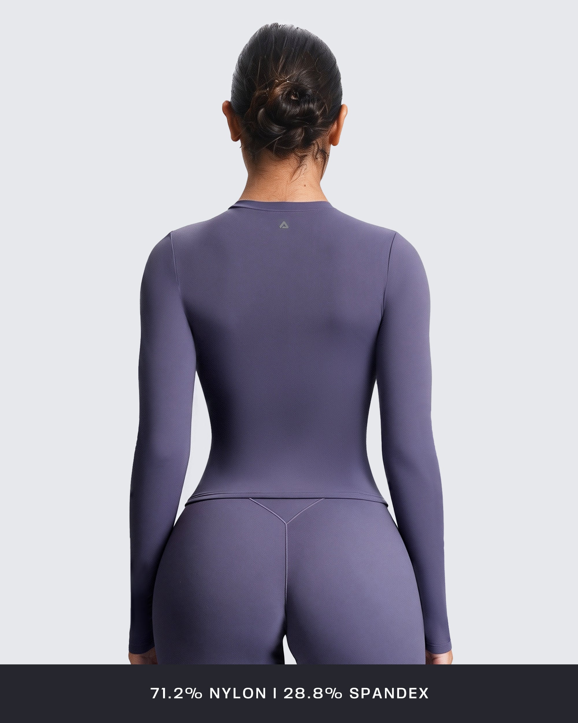 Aoxjox "Velura" Long Sleeve Ruched Tee