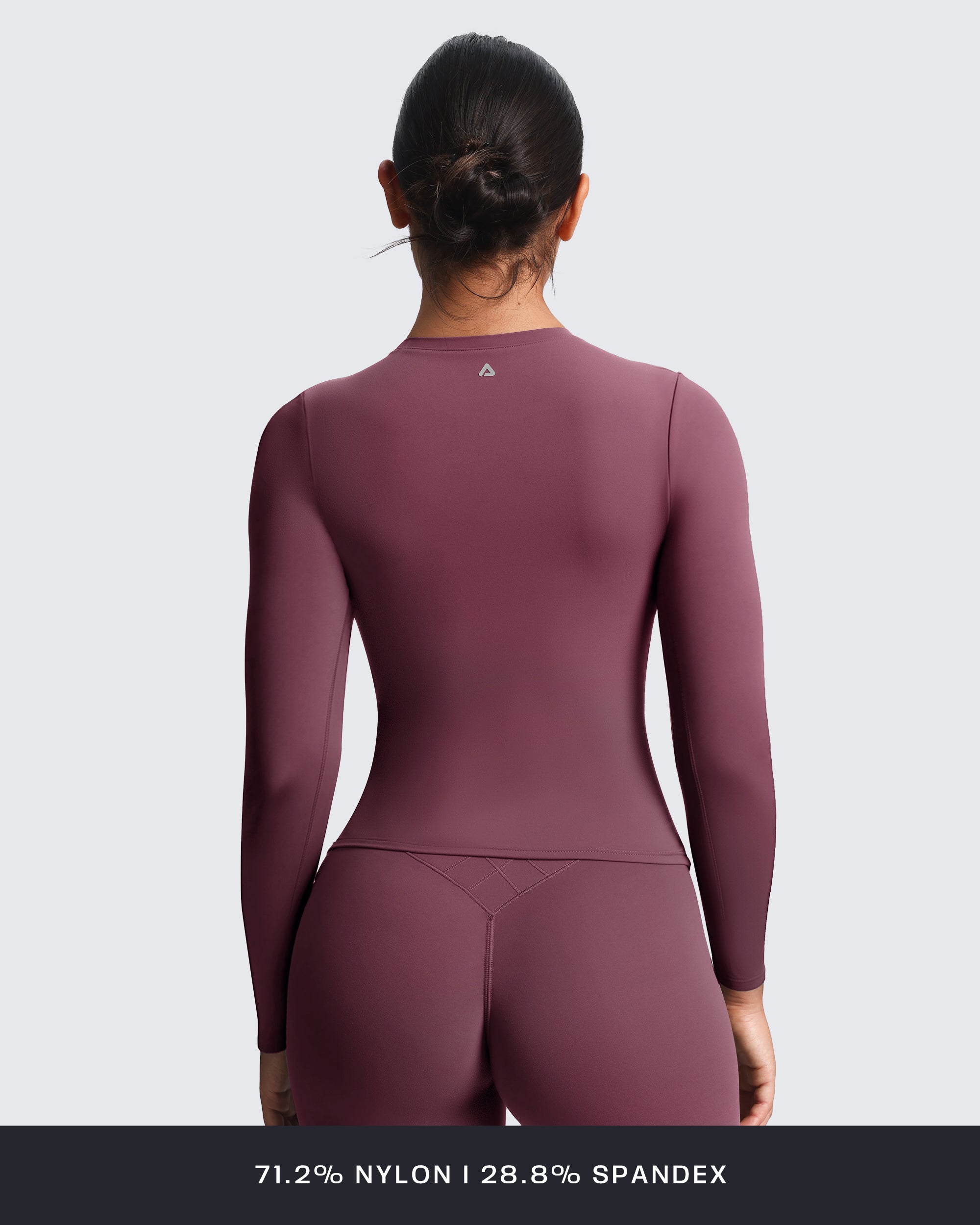 Aoxjox "Velura" Long Sleeve Ruched Tee