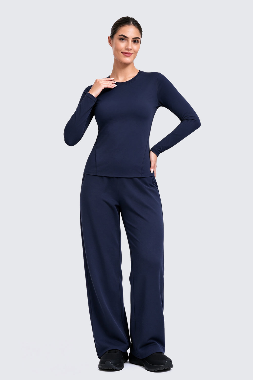 Aoxjox "Form" Sleek Fit Long Sleeve T-Shirts
