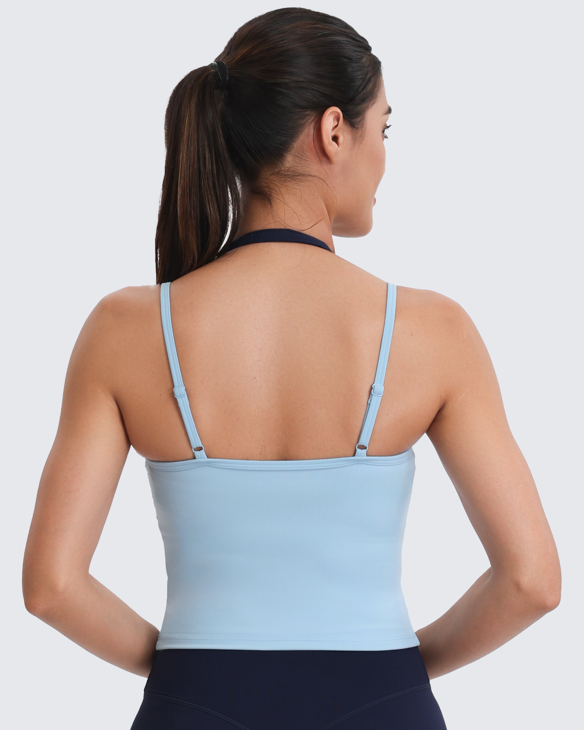 Aoxjox Women's “Dual Core ”Bra & Tank Top Workout 2-Piece Set