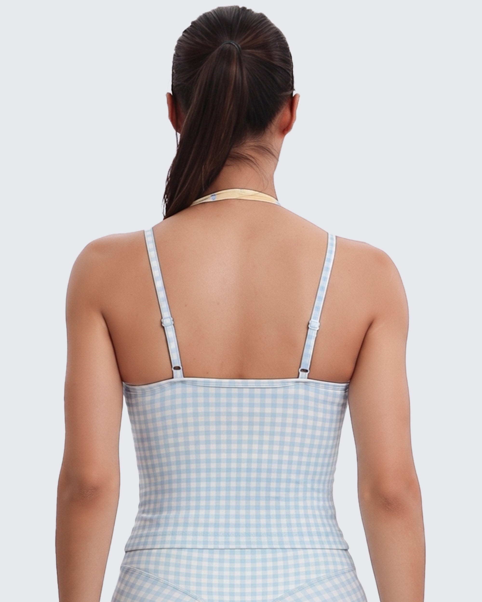 Aoxjox Women's “Dual Core ”Bra & Tank Top Workout 2-Piece Set