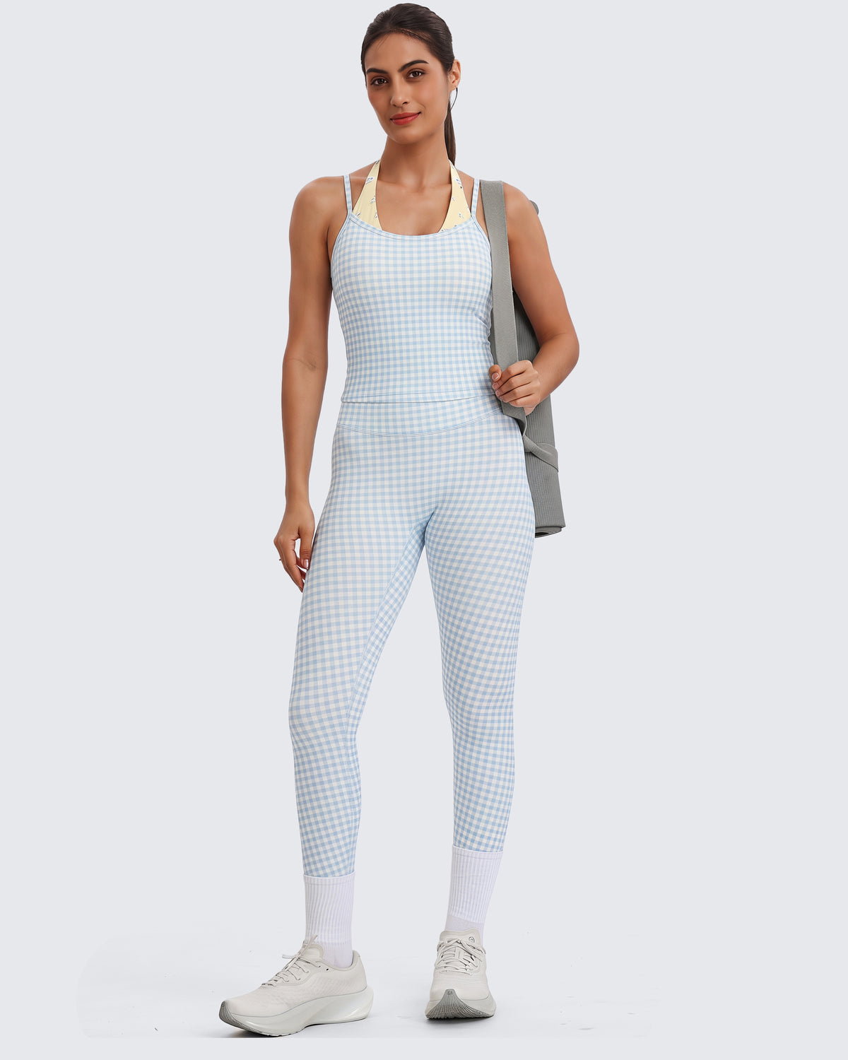 Aoxjox "Dual Core" Bra & Tank Top Workout 2-Piece Set