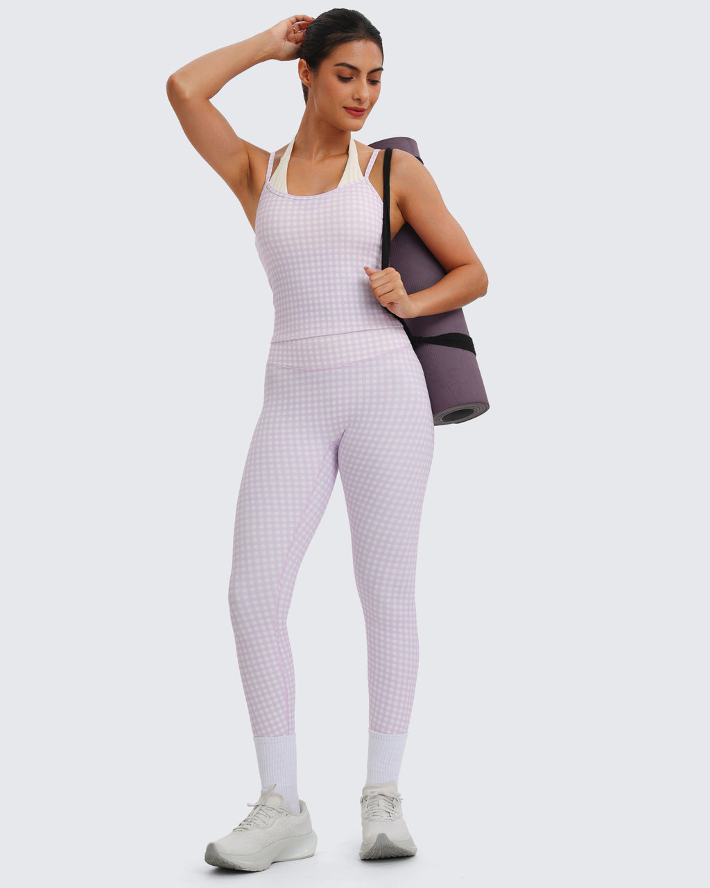 Aoxjox "Dual Core" Bra & Tank Top Workout 2-Piece Set