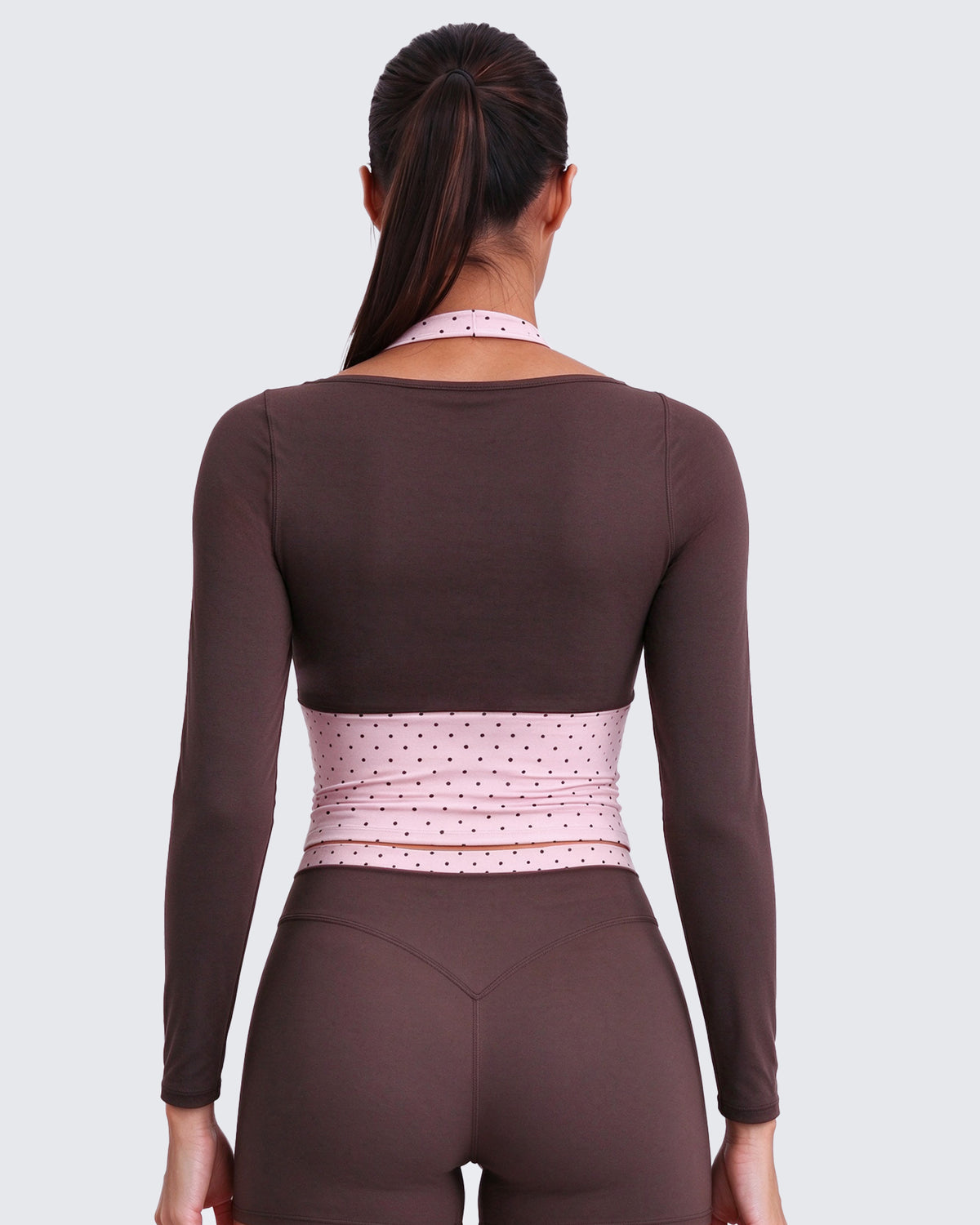 Aoxjox "Dual Core" Halter Long Sleeve T-Shirts