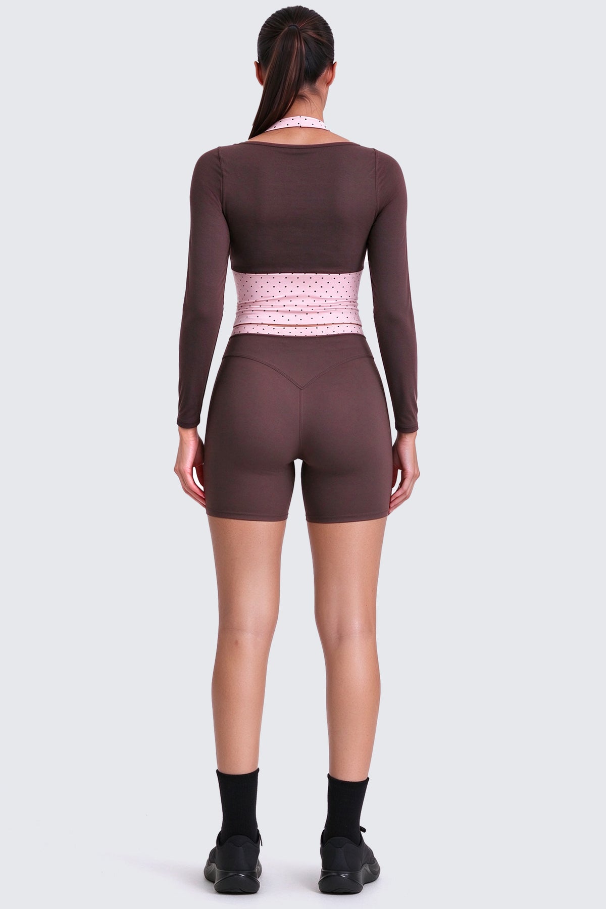 Aoxjox "Dual Core" Halter Long Sleeve T-Shirts
