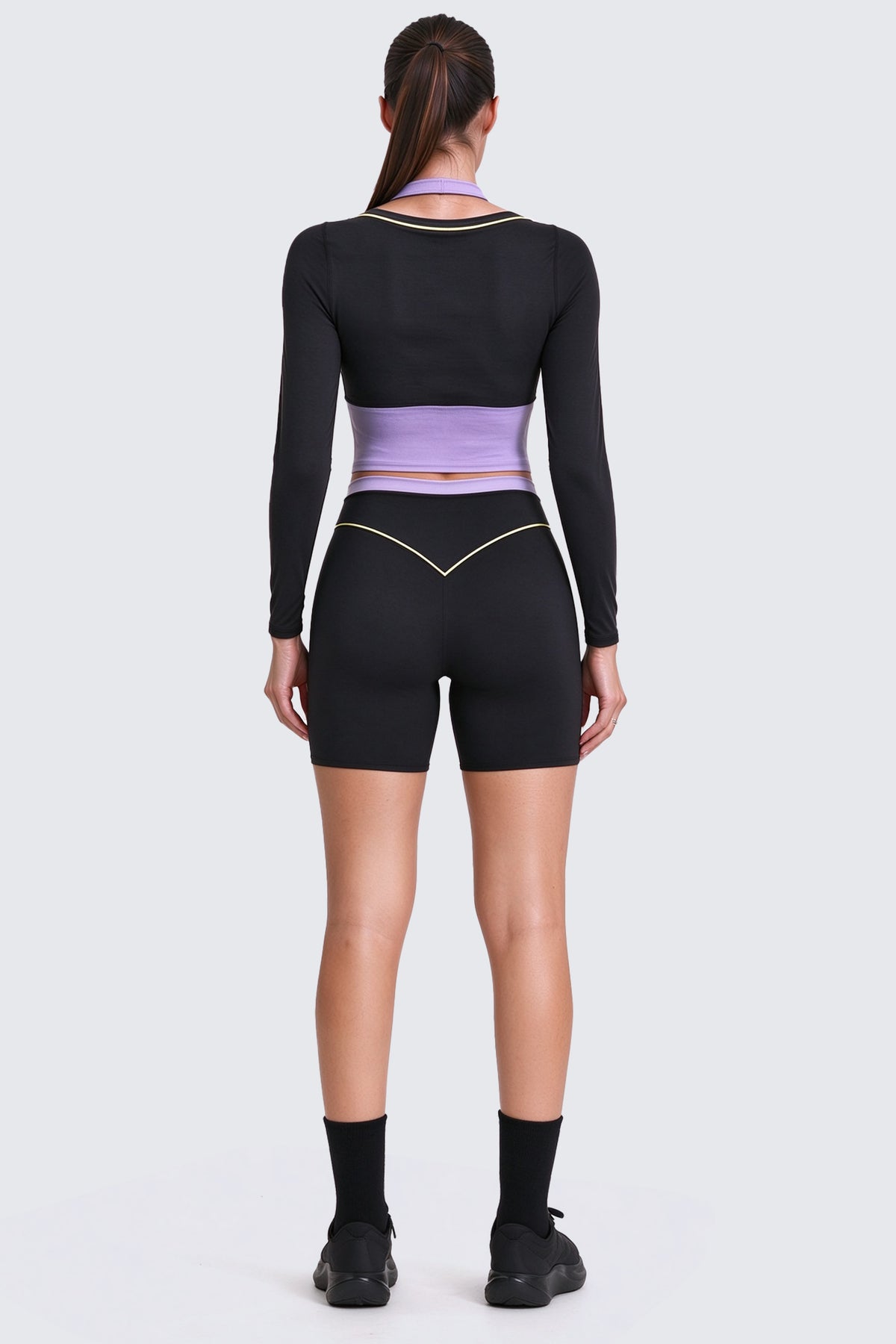 Aoxjox "Dual Core" Halter Long Sleeve T-Shirts