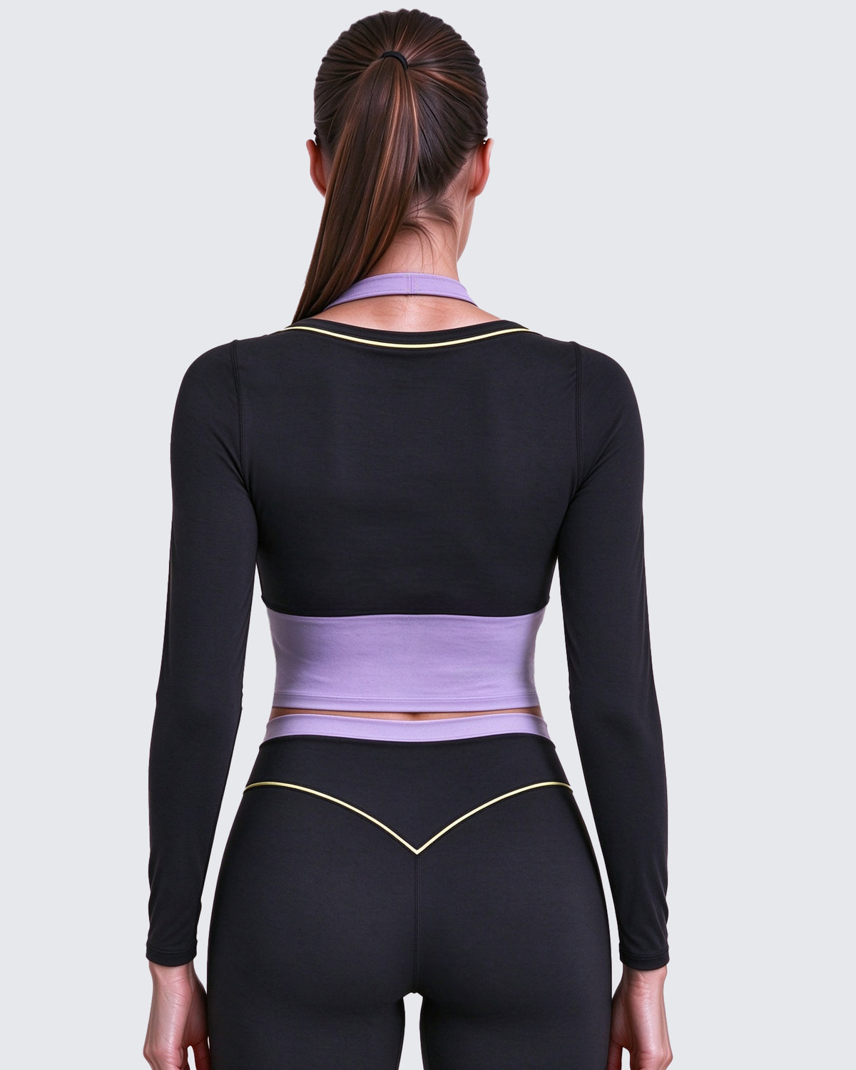 Aoxjox "Dual Core" Halter Long Sleeve T-Shirts