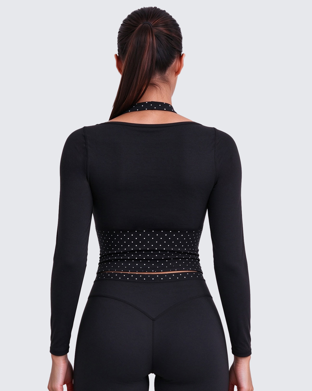 Aoxjox "Dual Core" Halter Long Sleeve T-Shirts