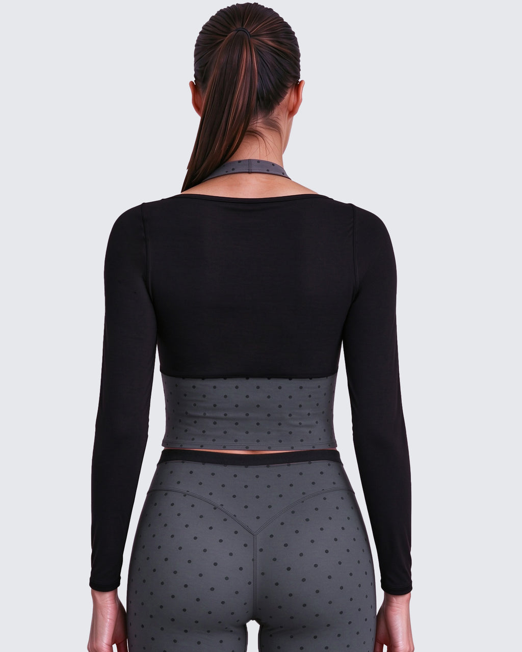 Aoxjox "Dual Core" Halter Long Sleeve T-Shirts