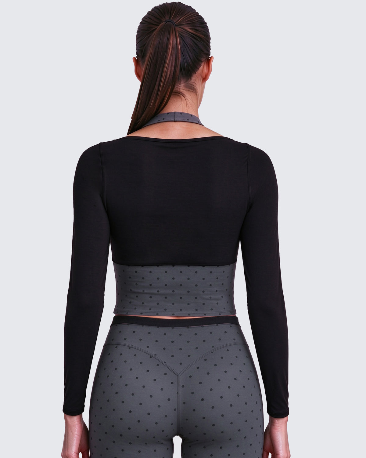 Aoxjox "Dual Core" Halter Long Sleeve T-Shirts