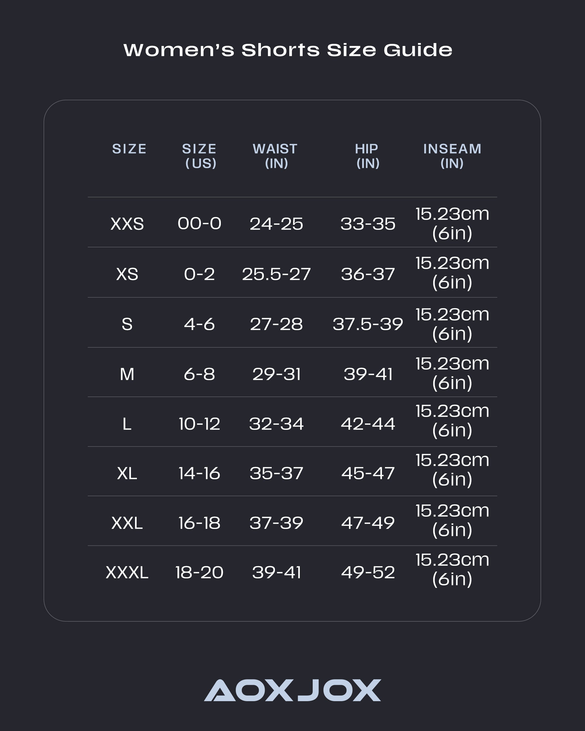 Aoxjox “Athlenza” Fold-Over Short 6"