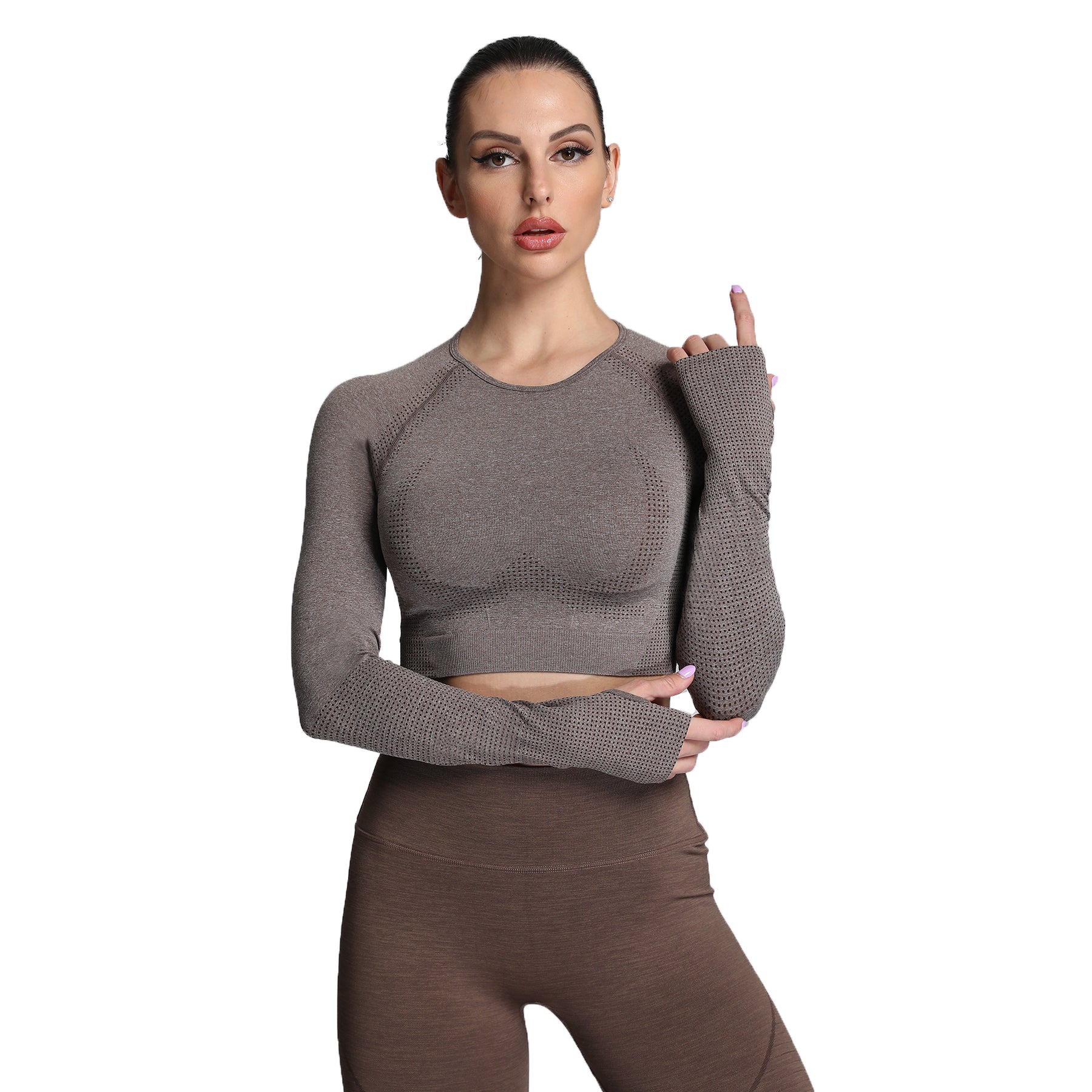 Aoxjox "Vital 2.0 / 3.0" long-sleeved Crop Top