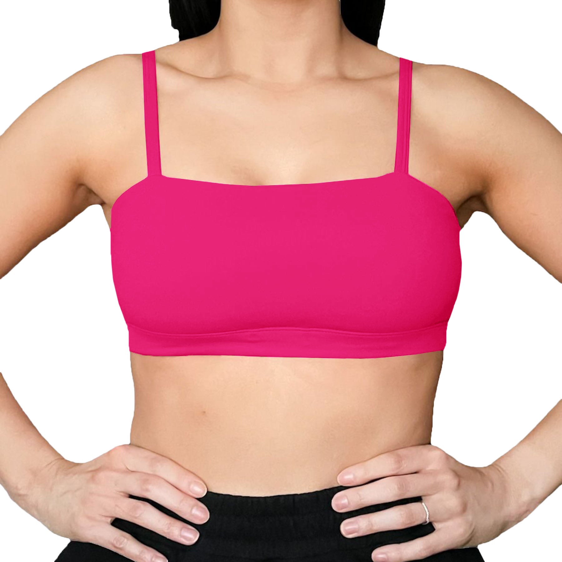 Buy RIGLOZI Seamless Padded Bandeau Tube Bra with Sports Bra for
