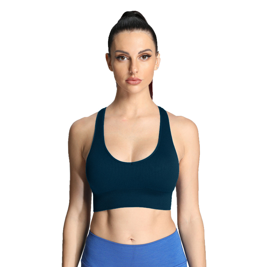 Aoxjox Ribbed Seamless Sports Bras