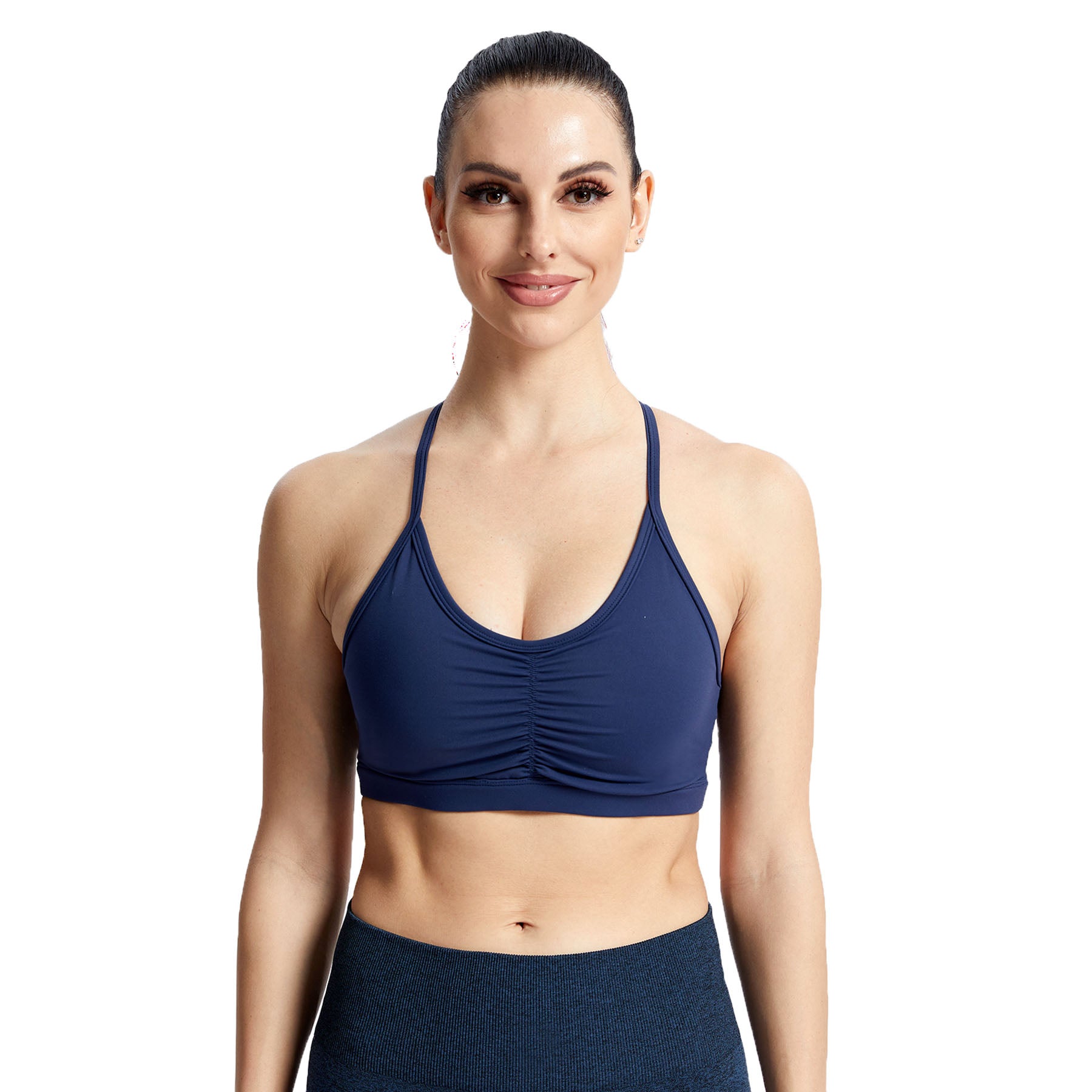 Aoxjox Ruched "Baddie" Sports Bras