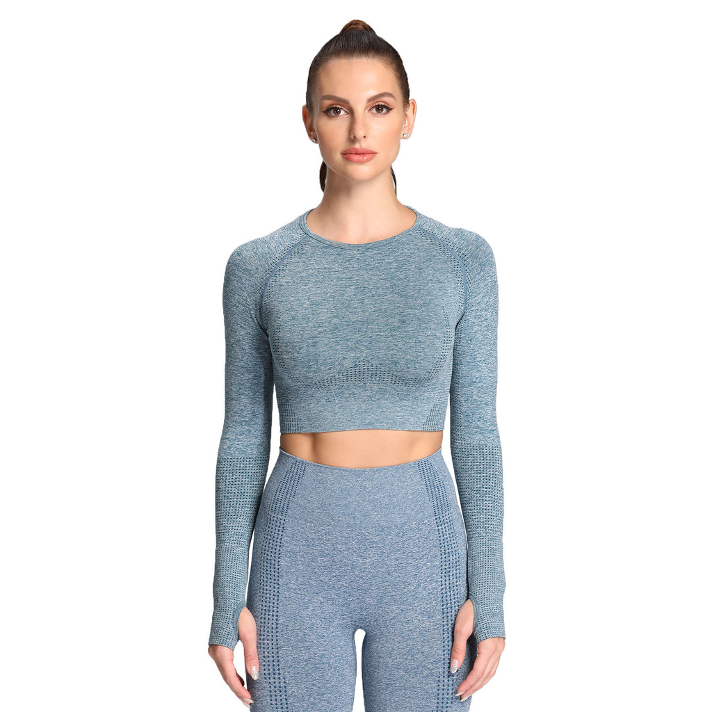 Aoxjox Vital Long Sleeve Crop Top