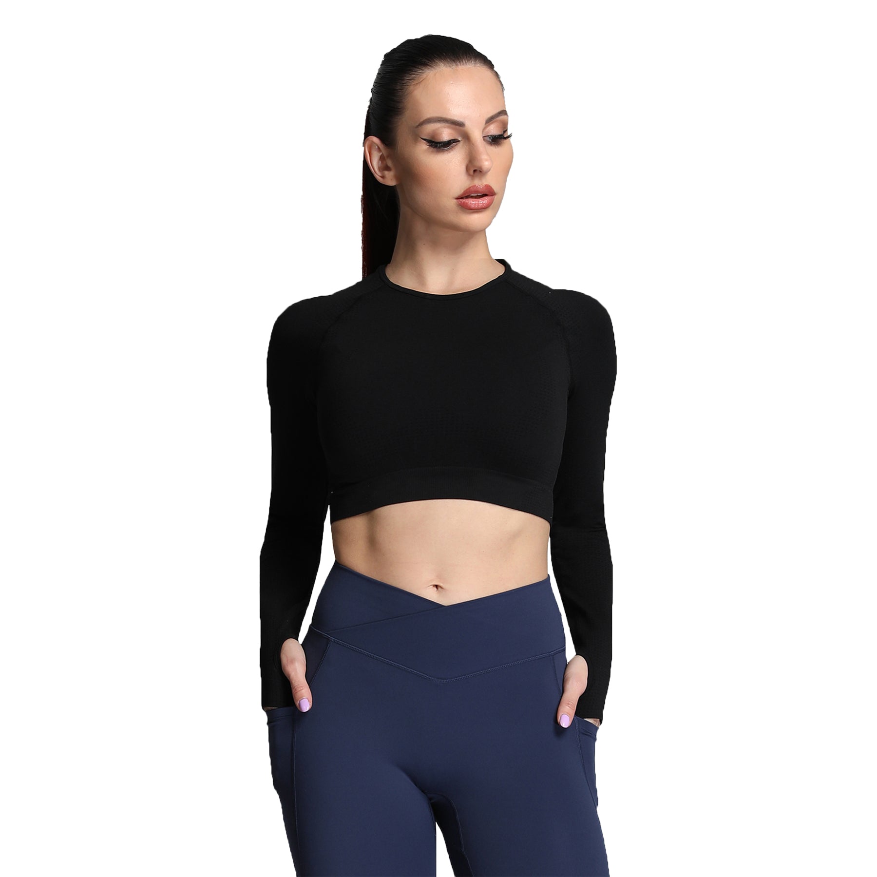 Aoxjox "Vital 2.0 / 3.0" long-sleeved Crop Top