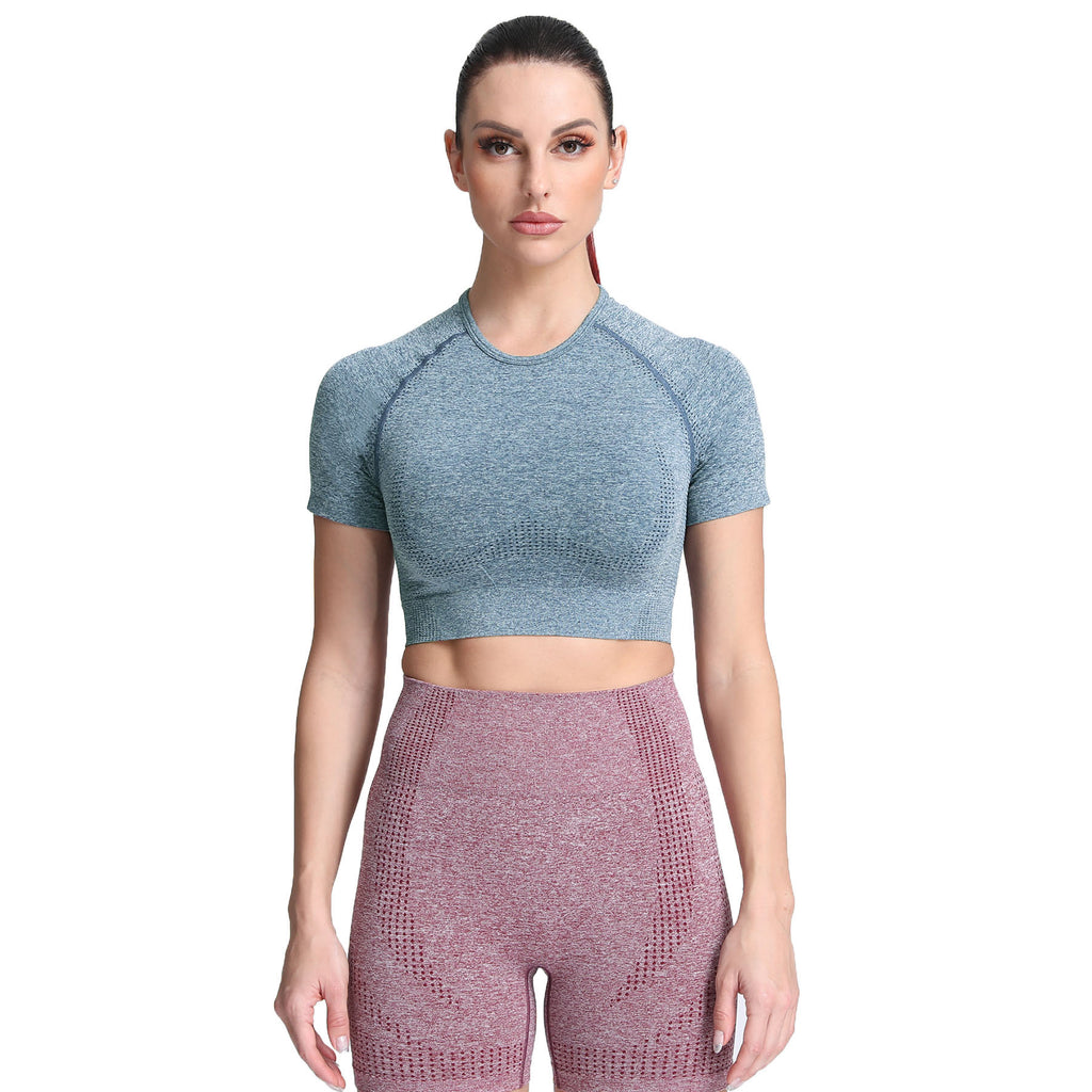 Aoxjox Vital Short Sleeve Crop Tops