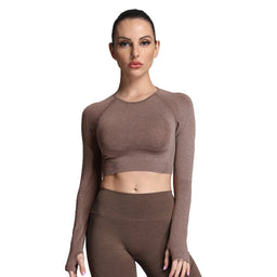Aoxjox Betty Ruched Long-Sleeved Top
