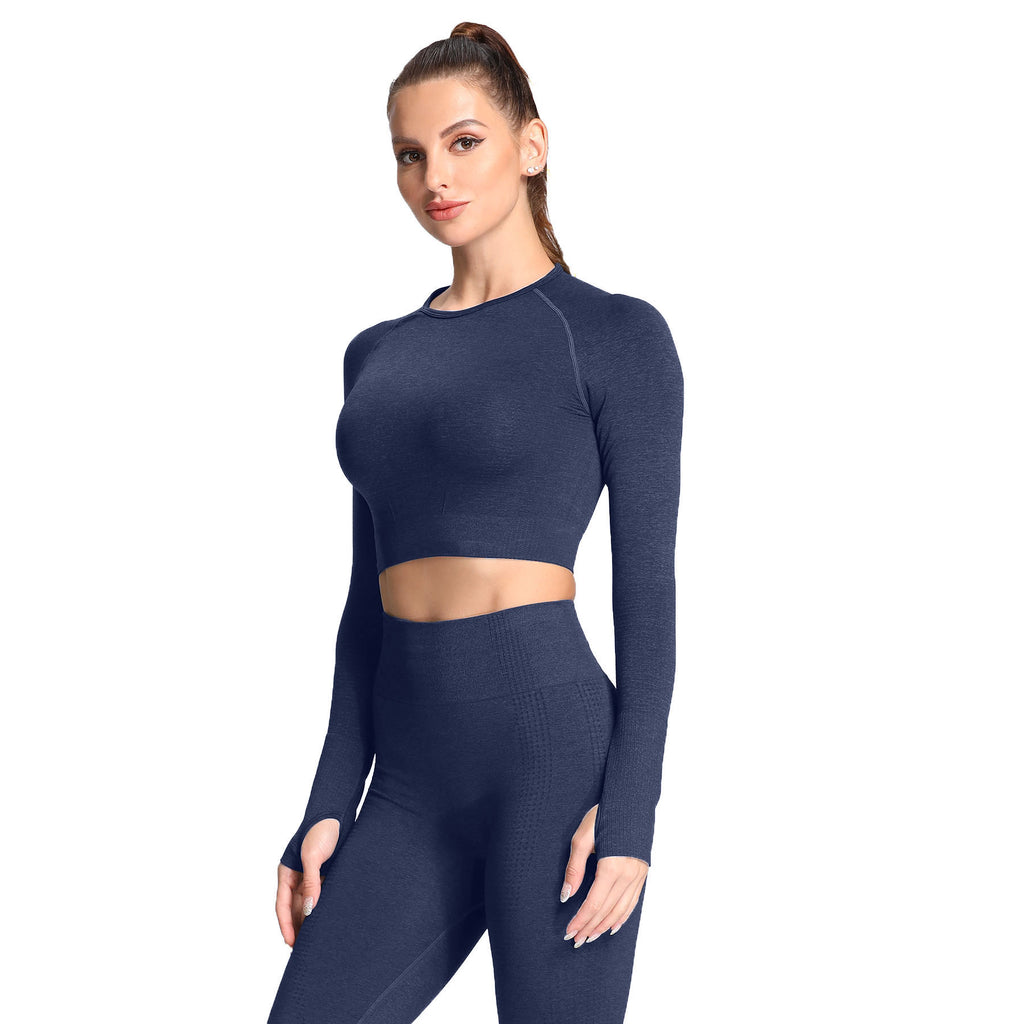 Aoxjox Vital Long Sleeve Crop Top