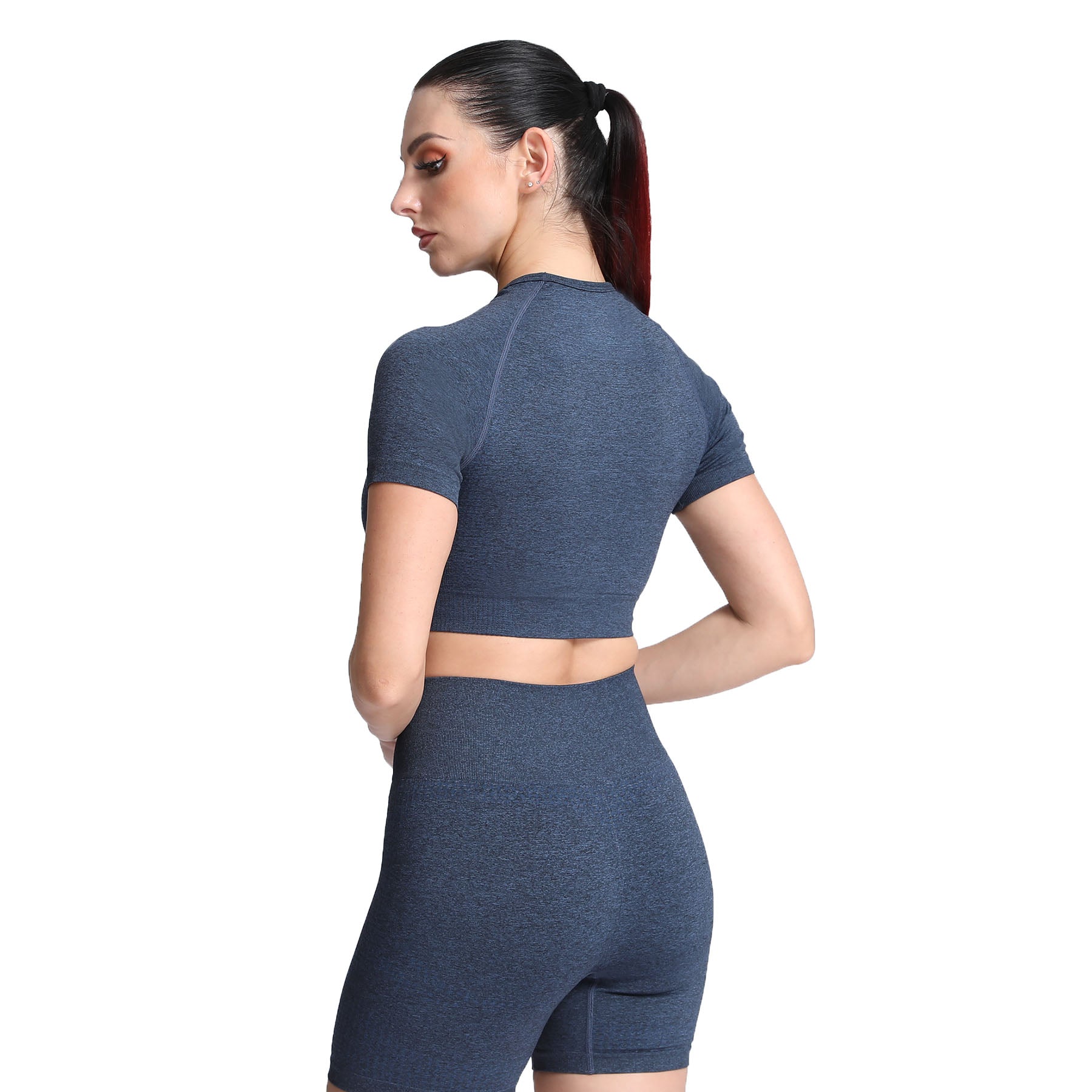 Aoxjox Vital Short Sleeve Crop Tops