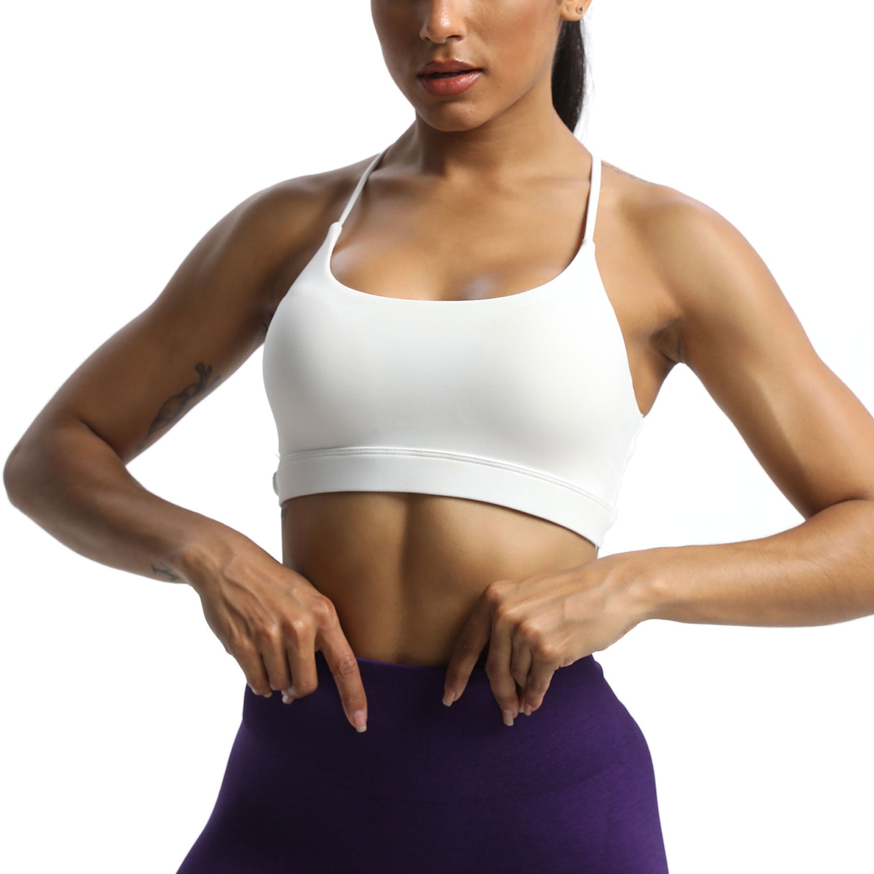 Aoxjox "Julie" Double Buckle Crossover Bra