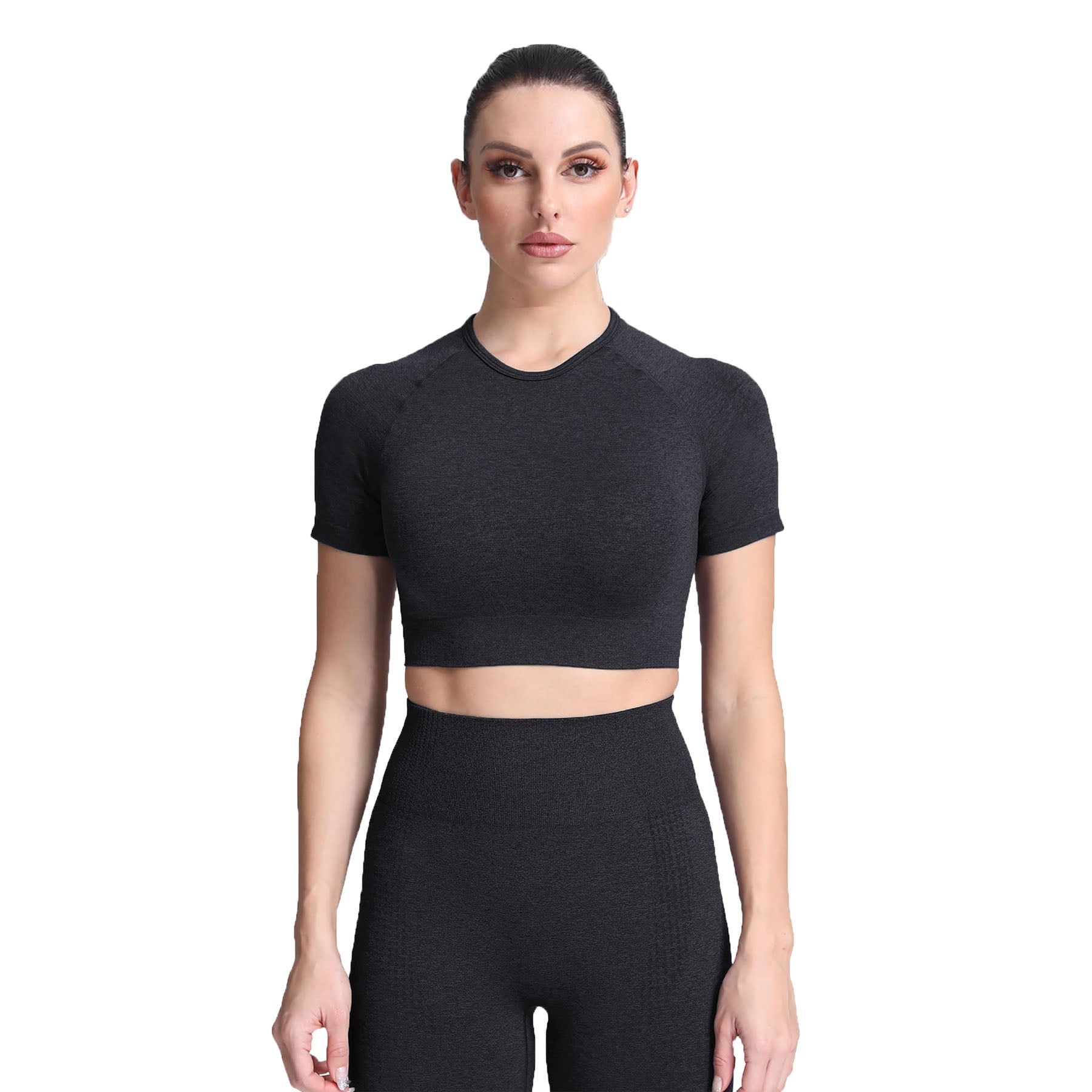 Aoxjox Vital Short Sleeve Crop Tops