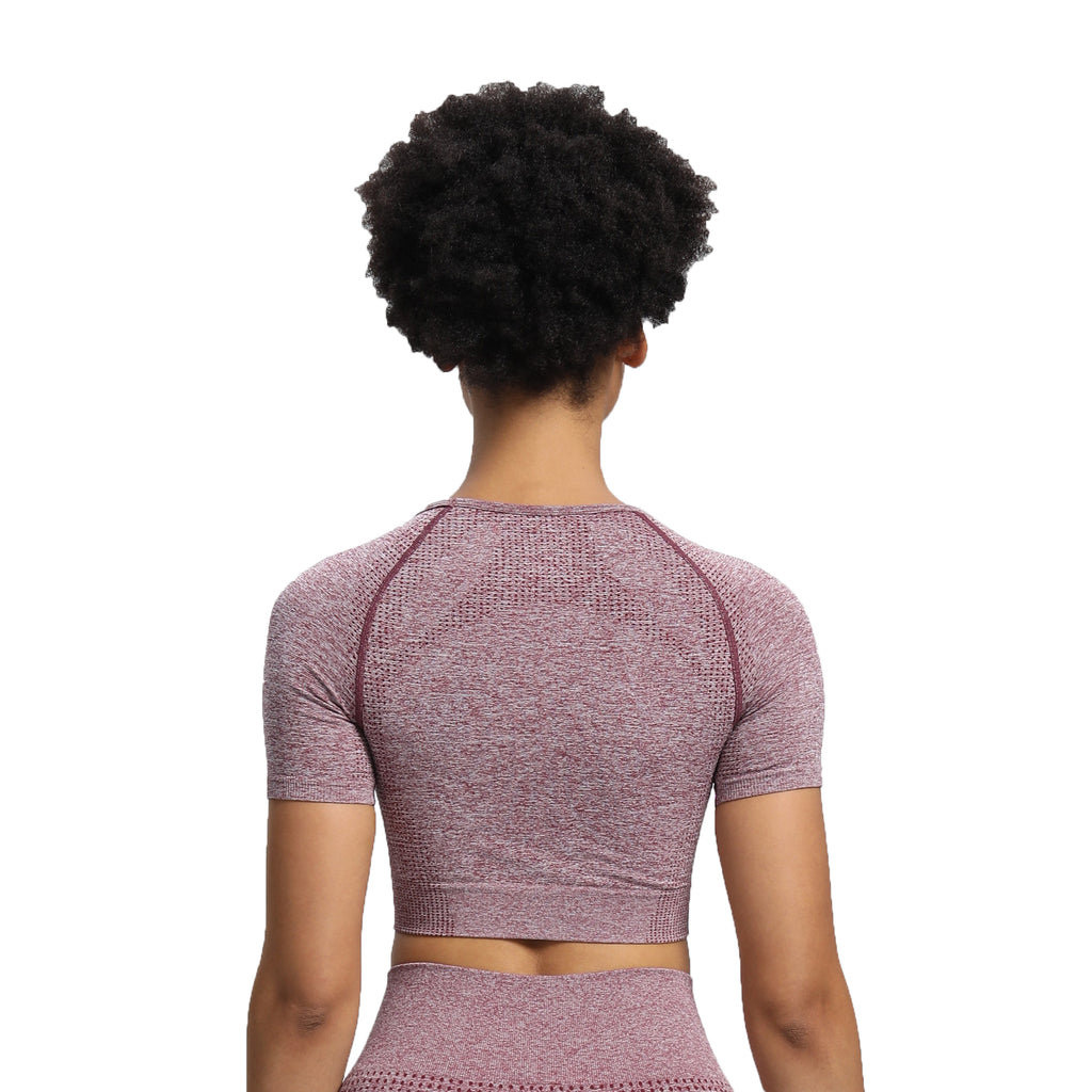 Aoxjox Vital Short Sleeve Crop Tops