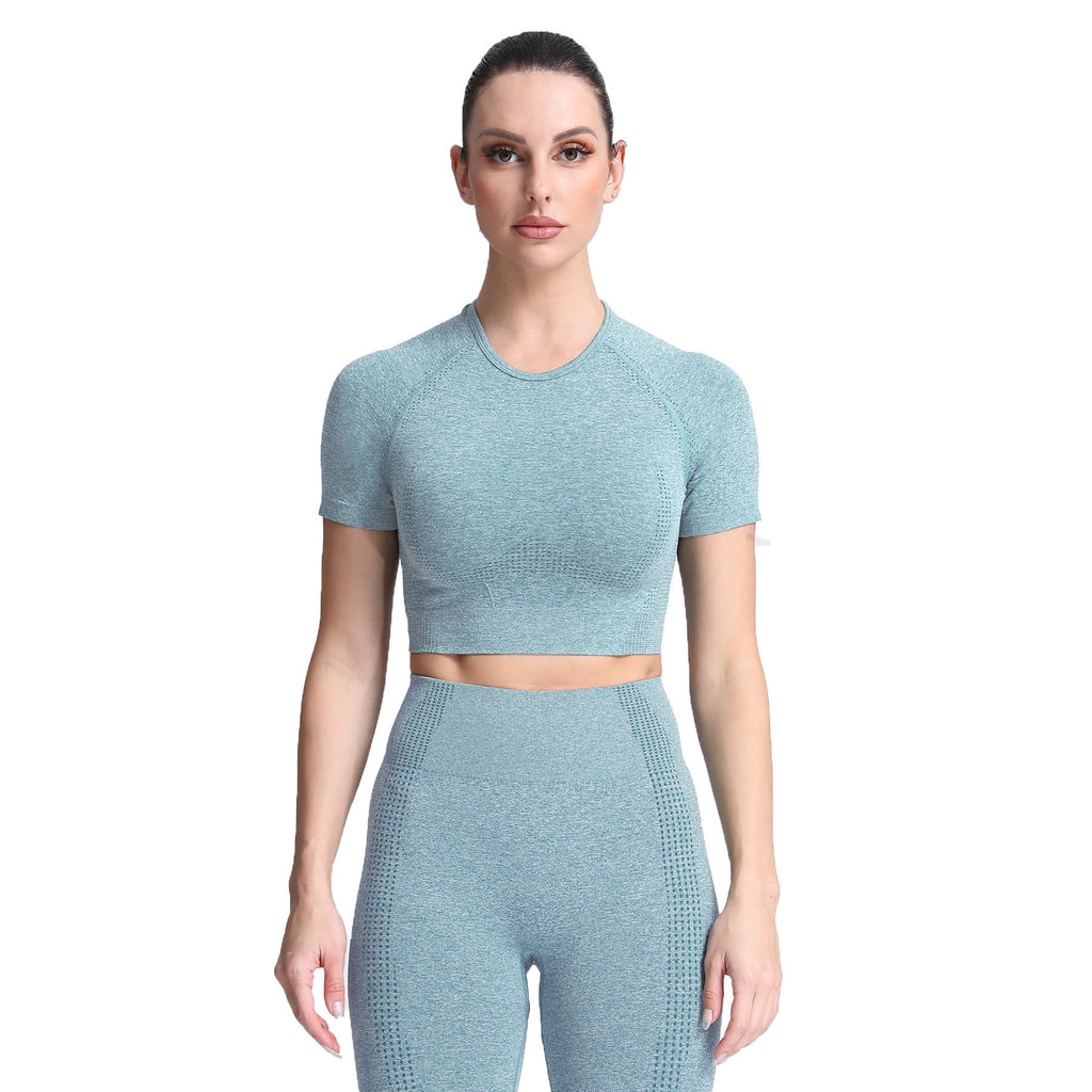 Aoxjox Vital Short Sleeve Crop Tops