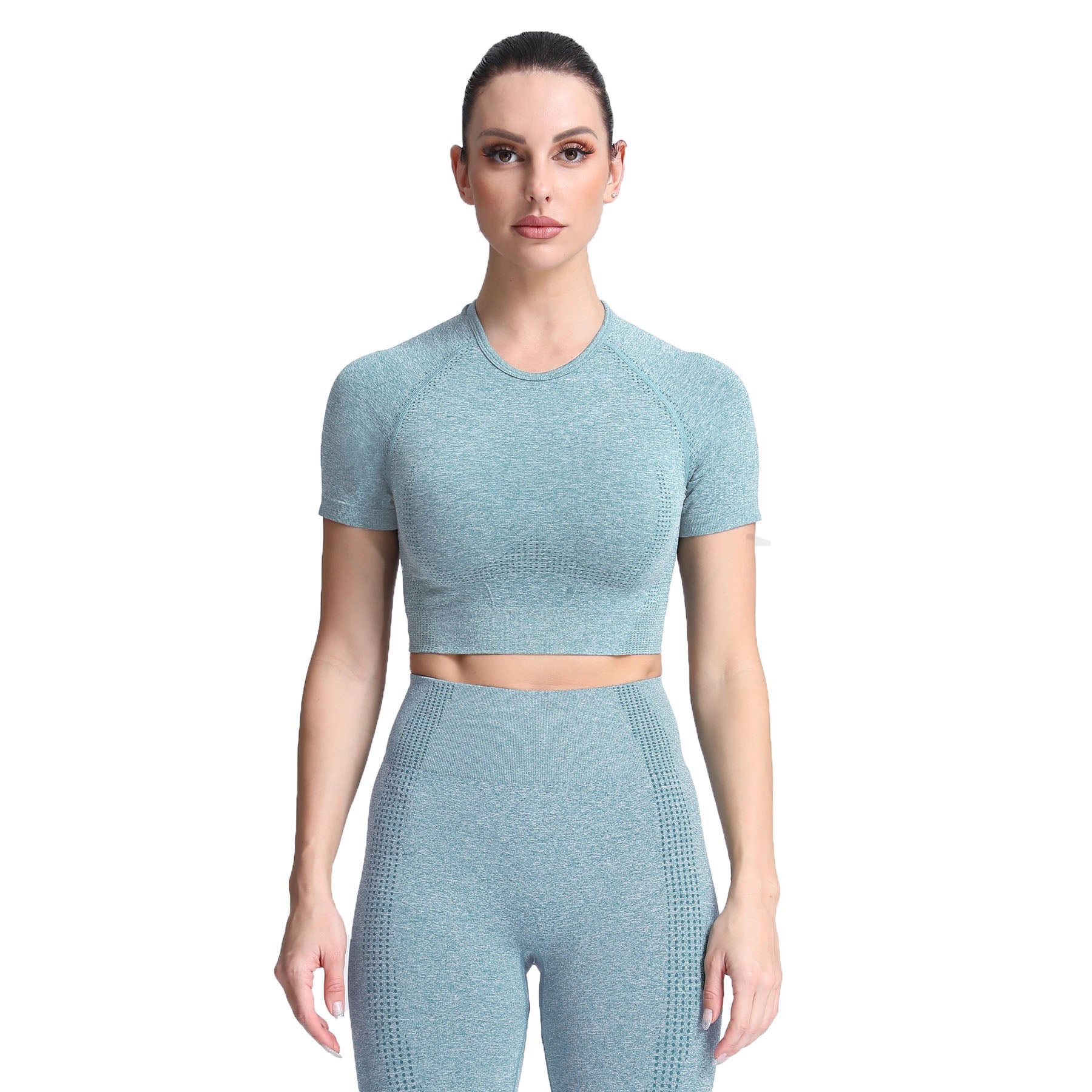 Aoxjox Vital Short Sleeve Crop Tops
