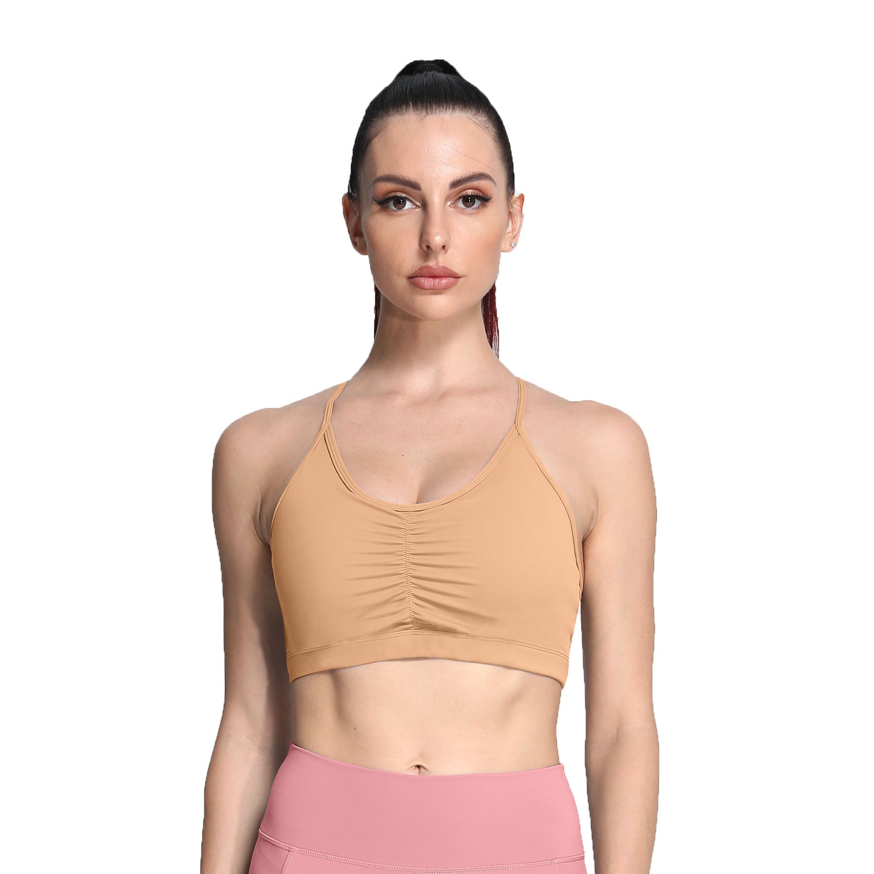 Aoxjox Ruched "Baddie" Sports Bras