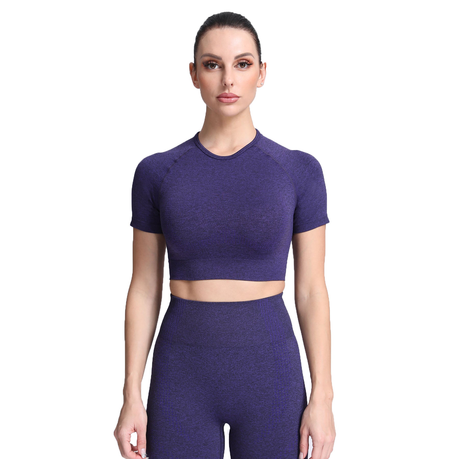 Aoxjox Vital Short Sleeve Crop Tops