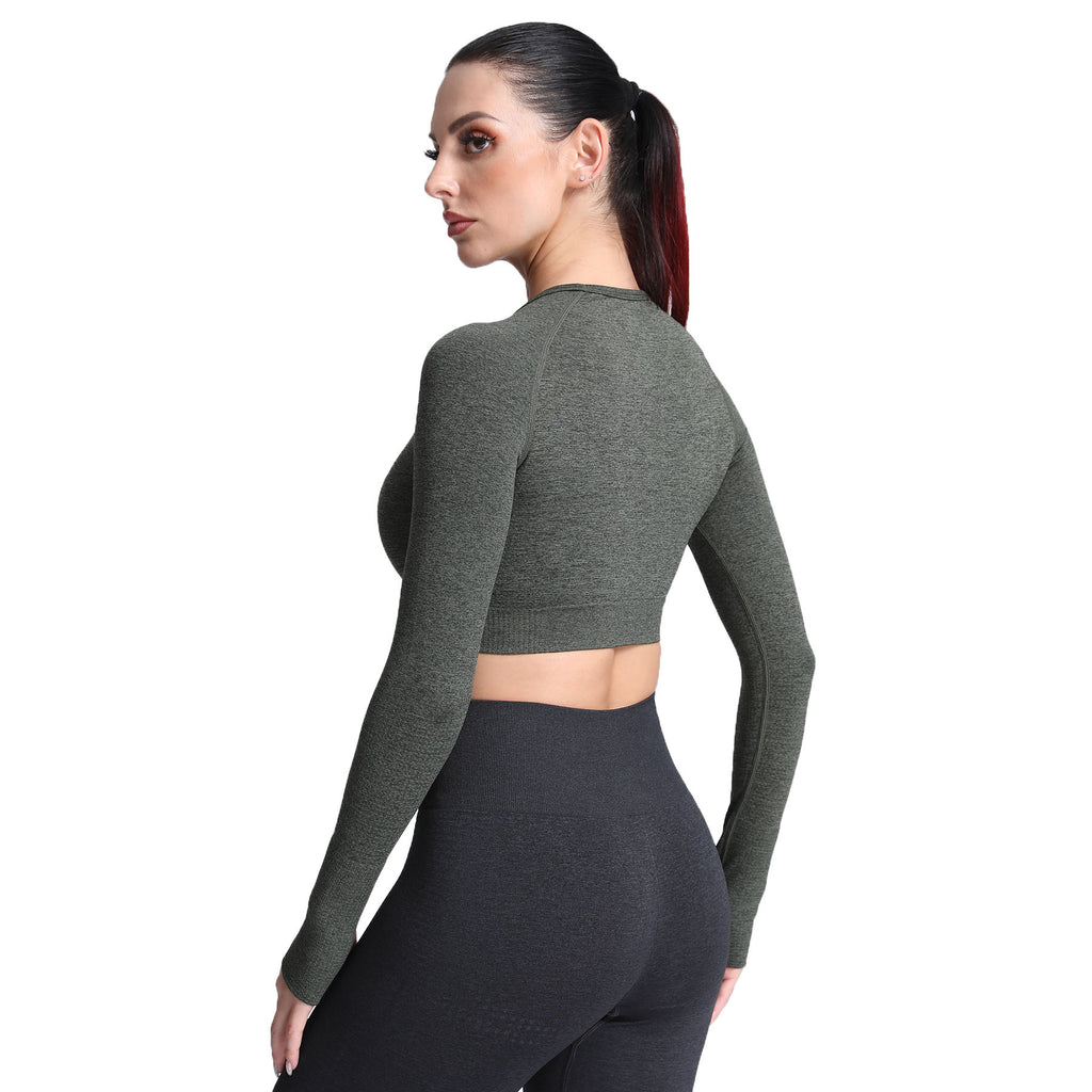 Aoxjox Vital Long Sleeve Crop Top