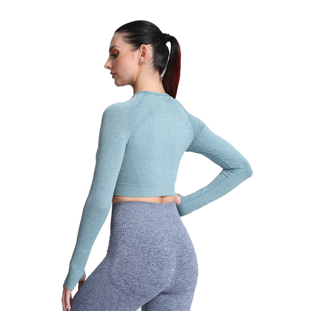 Aoxjox Vital Long Sleeve Crop Top