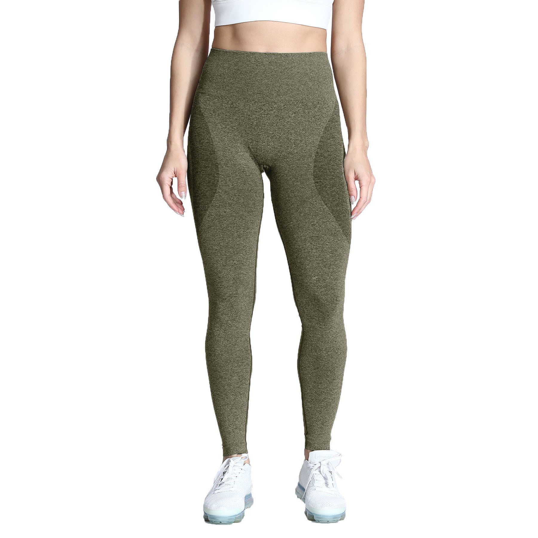 Aoxjox Darks Smile Contour Seamless Leggings