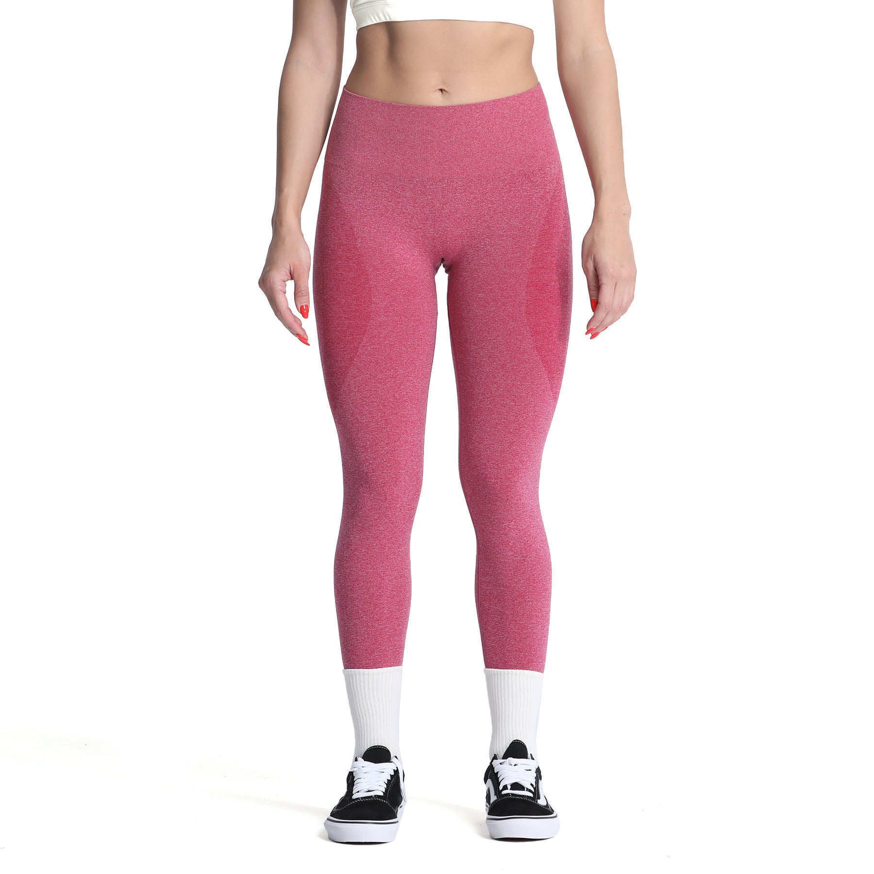 Aoxjox Darks Smile Contour Seamless Leggings
