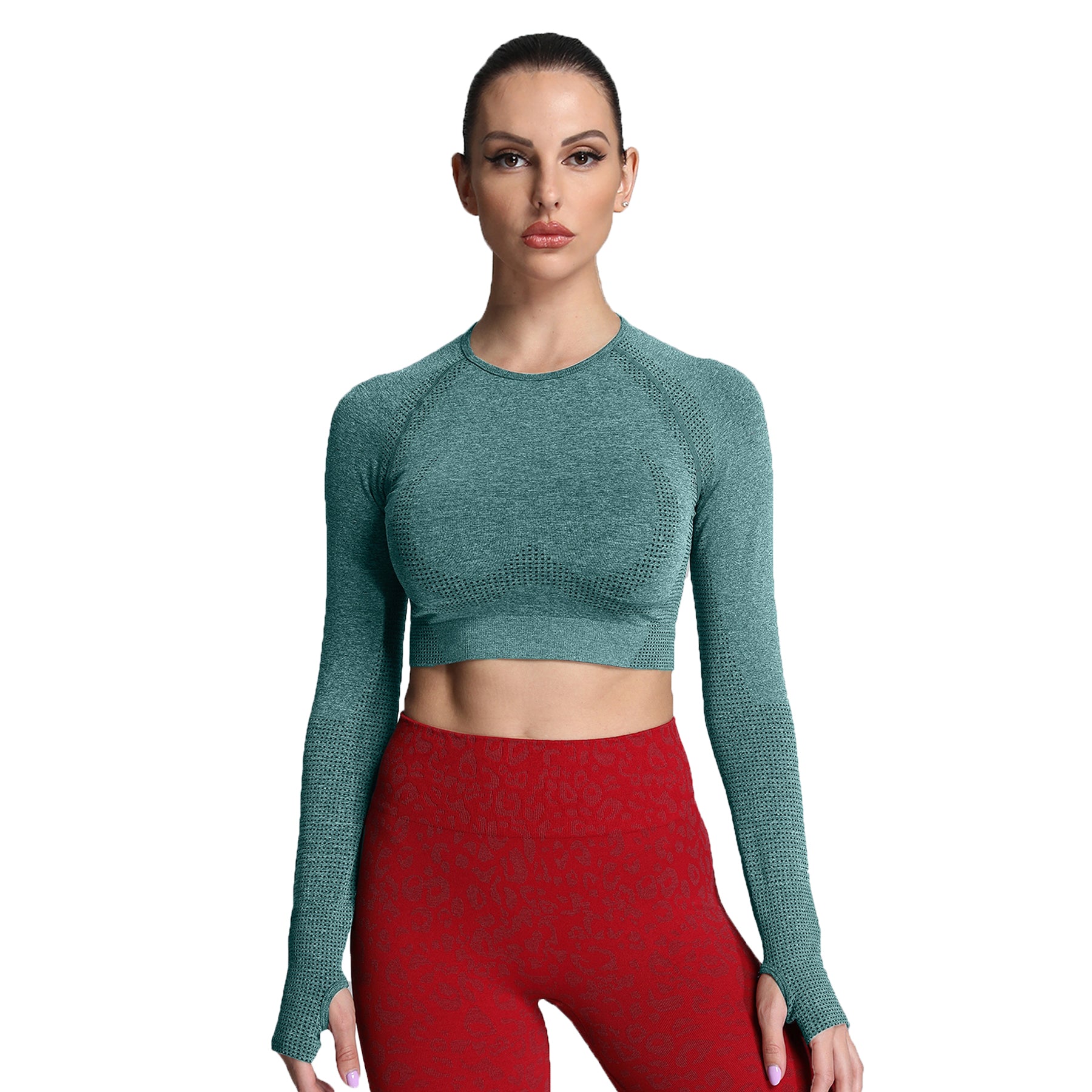 Aoxjox "Vital 2.0 / 3.0" long-sleeved Crop Top