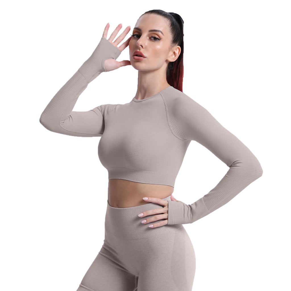 Aoxjox "Vital 2.0 / 3.0" long-sleeved Crop Top