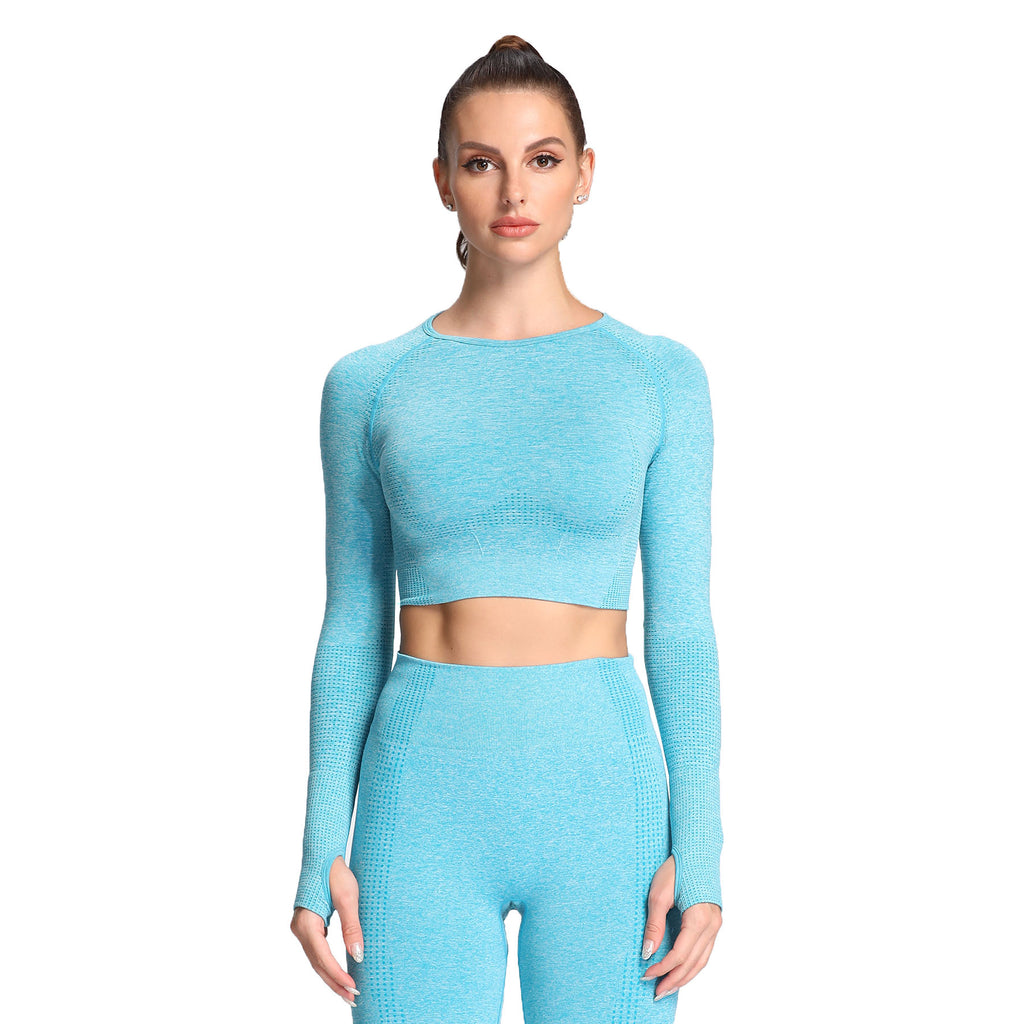 Aoxjox Vital Long Sleeve Crop Top