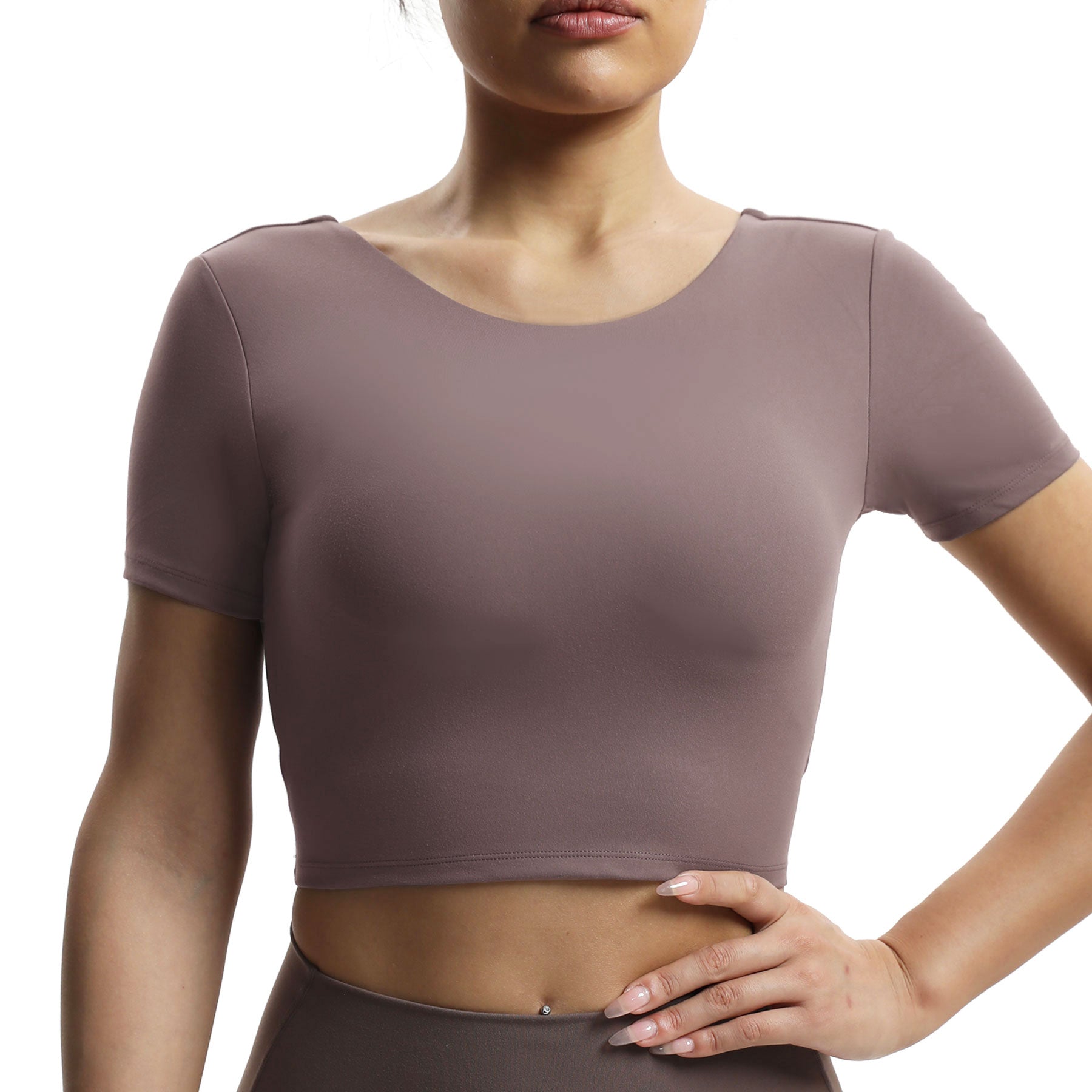 Aoxjox "Emma" Short Sleeve Twist Back Top