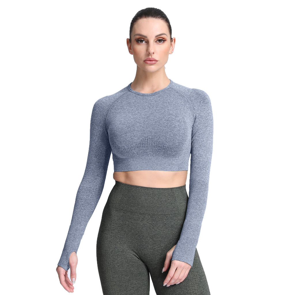 Aoxjox Vital Long Sleeve Crop Top